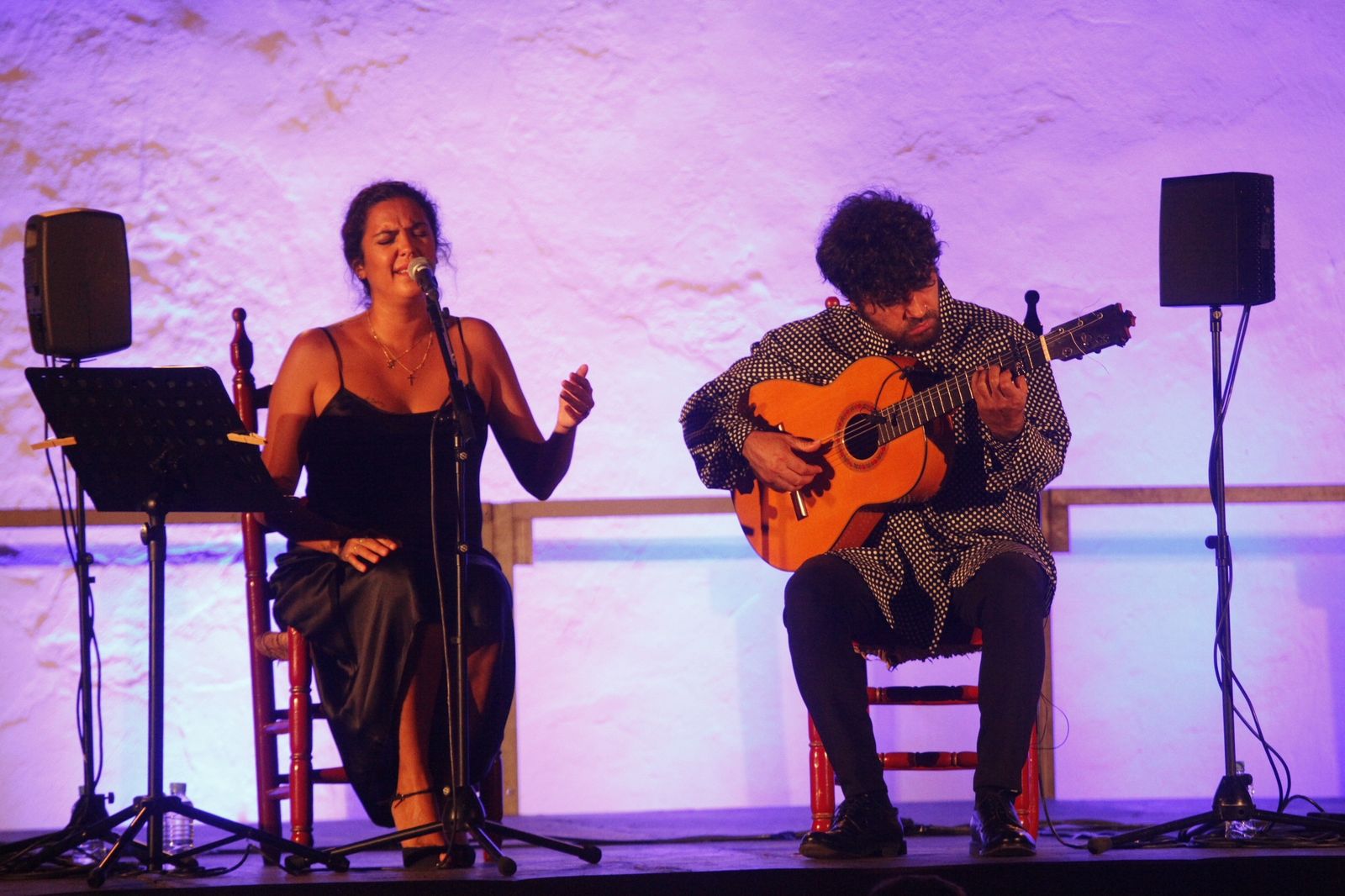 Alba Molina, ayer, durante su actuación en el Festival Internacional de Música de Ayamonte
