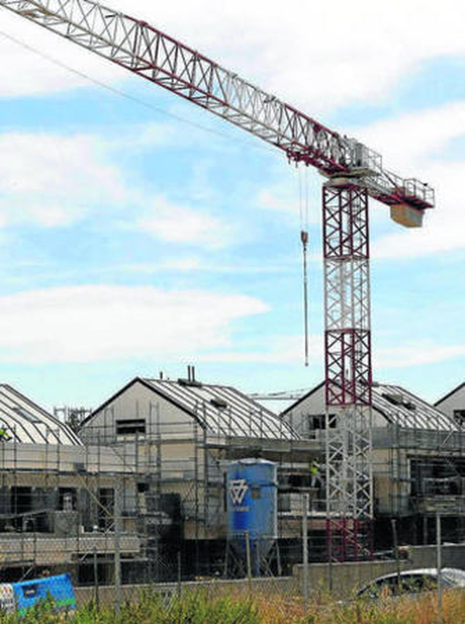 Una promoción de viviendas en construcción.