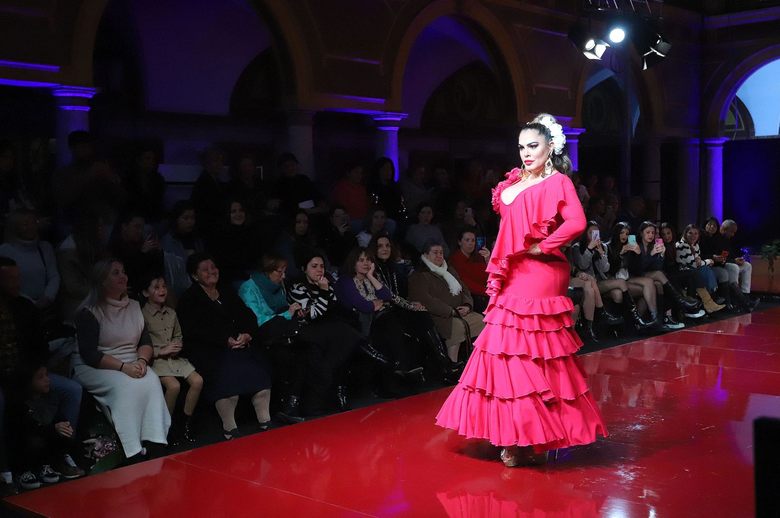Huelva Flamenca 2023. Imágenes de la pasarela de moda flamenca de la modista Adelina Infante