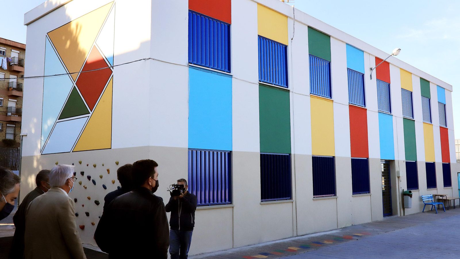 Una imagen del edificio de Infantil, que ha sido renovado.