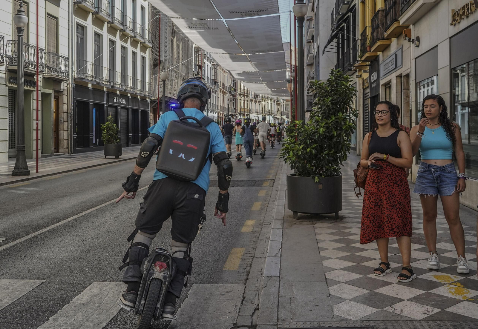 Concentración de patinetas