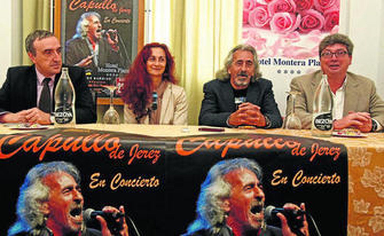 Imagen del Capullo de Jerez en la presentación reciente de su concierto en Los Barrios.