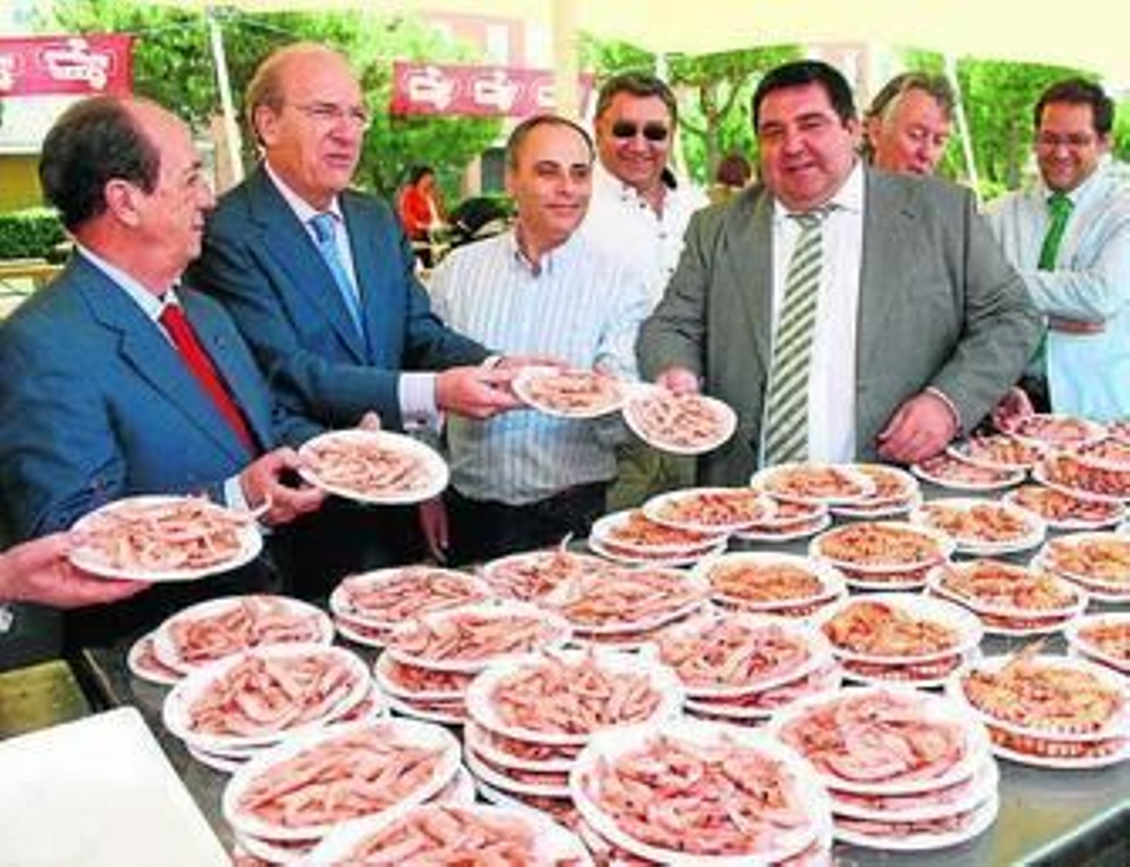 Barranco, Rodríguez y Pelayo, en la inauguración de la feria.