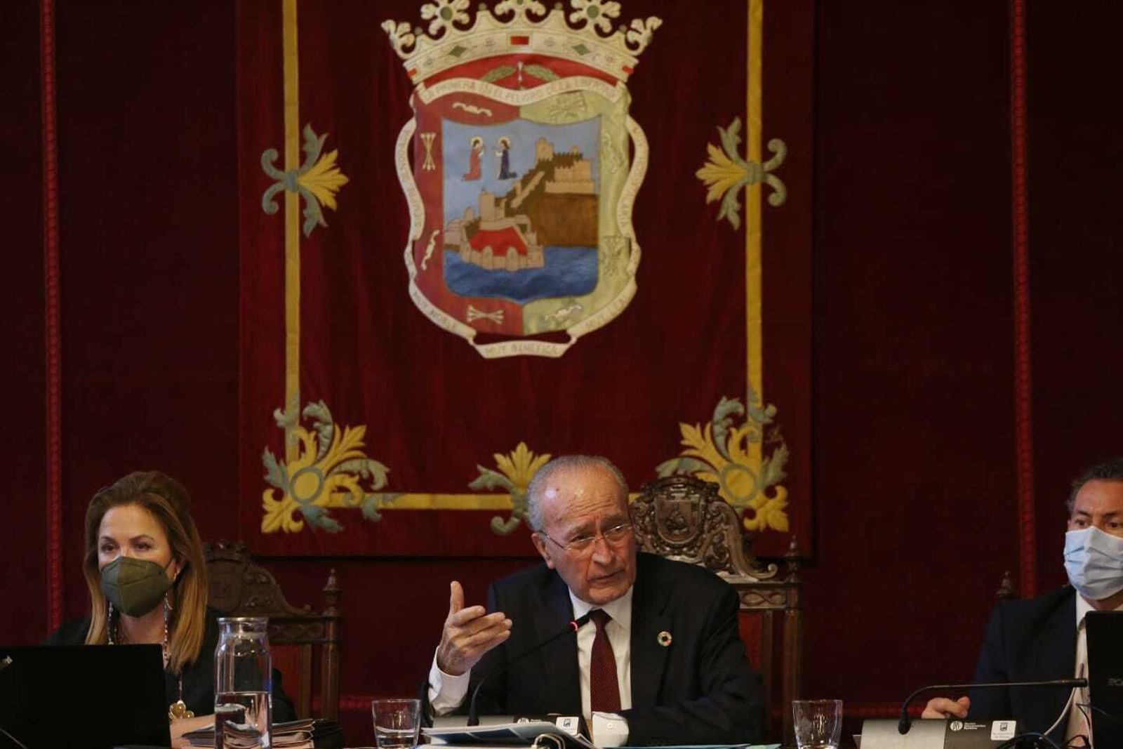 El alcalde de Málaga, Francisco de la Torre, durante el Pleno de marzo. El alcalde de Málaga, Francisco de la Torre, durante el Pleno de marzo.