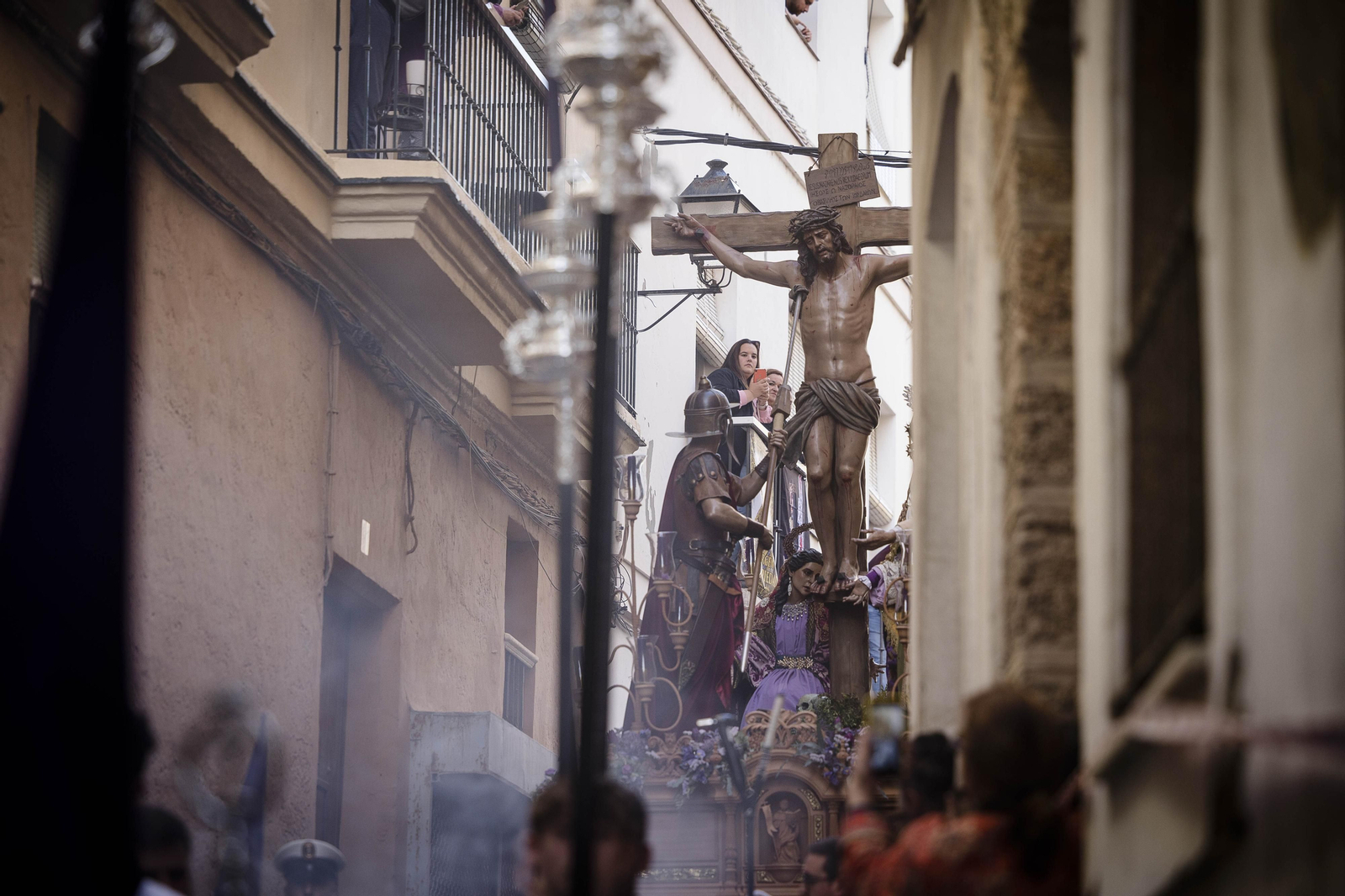 Imágenes de la cofradía de Siete Palabras en la Semana Santa de Cádiz 2023
