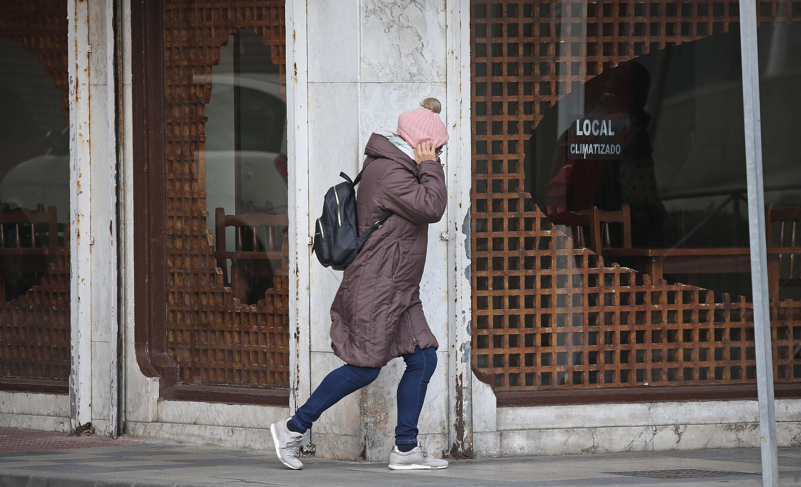Fotos de los efectos del temporal de viento en Algeciras