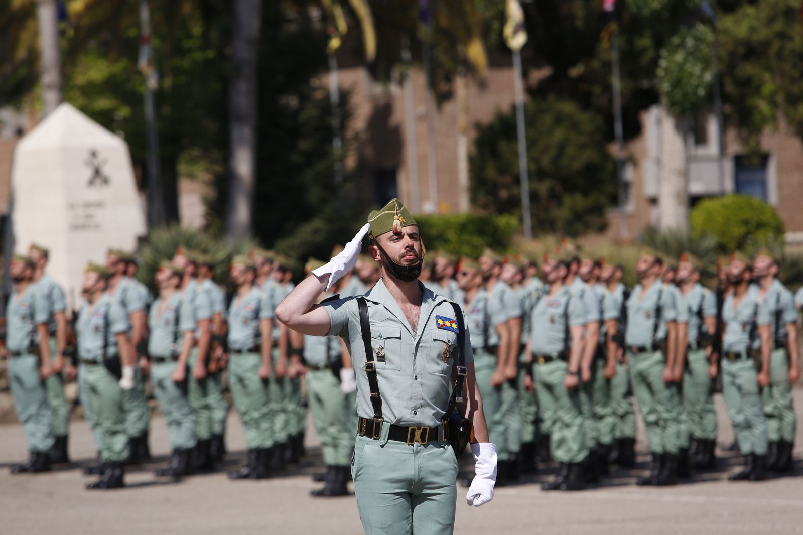 Homenaje de La Legión a los militares fallecidos, en fotos.