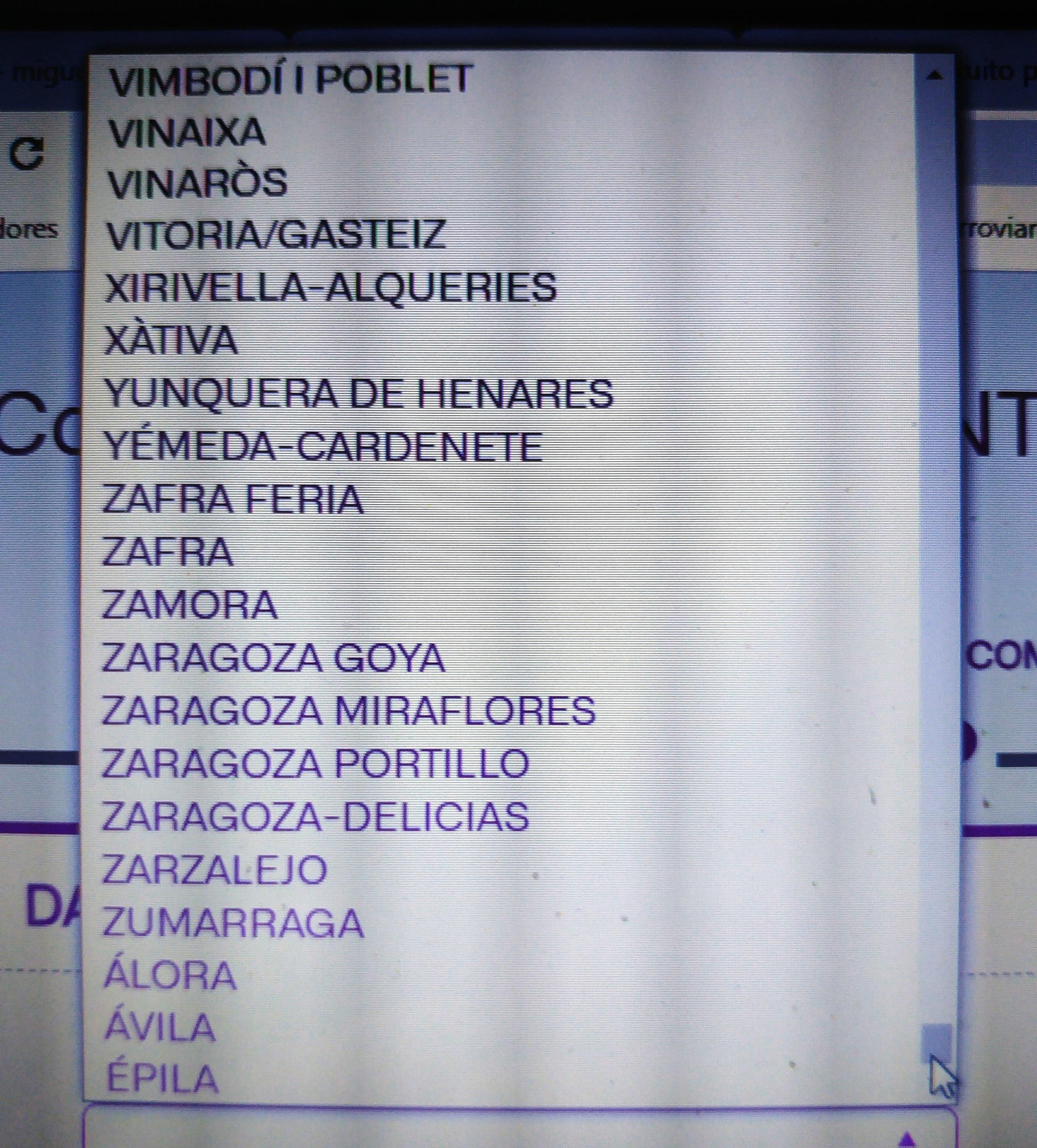 Donde aparece Álora, Ávila y Épila.