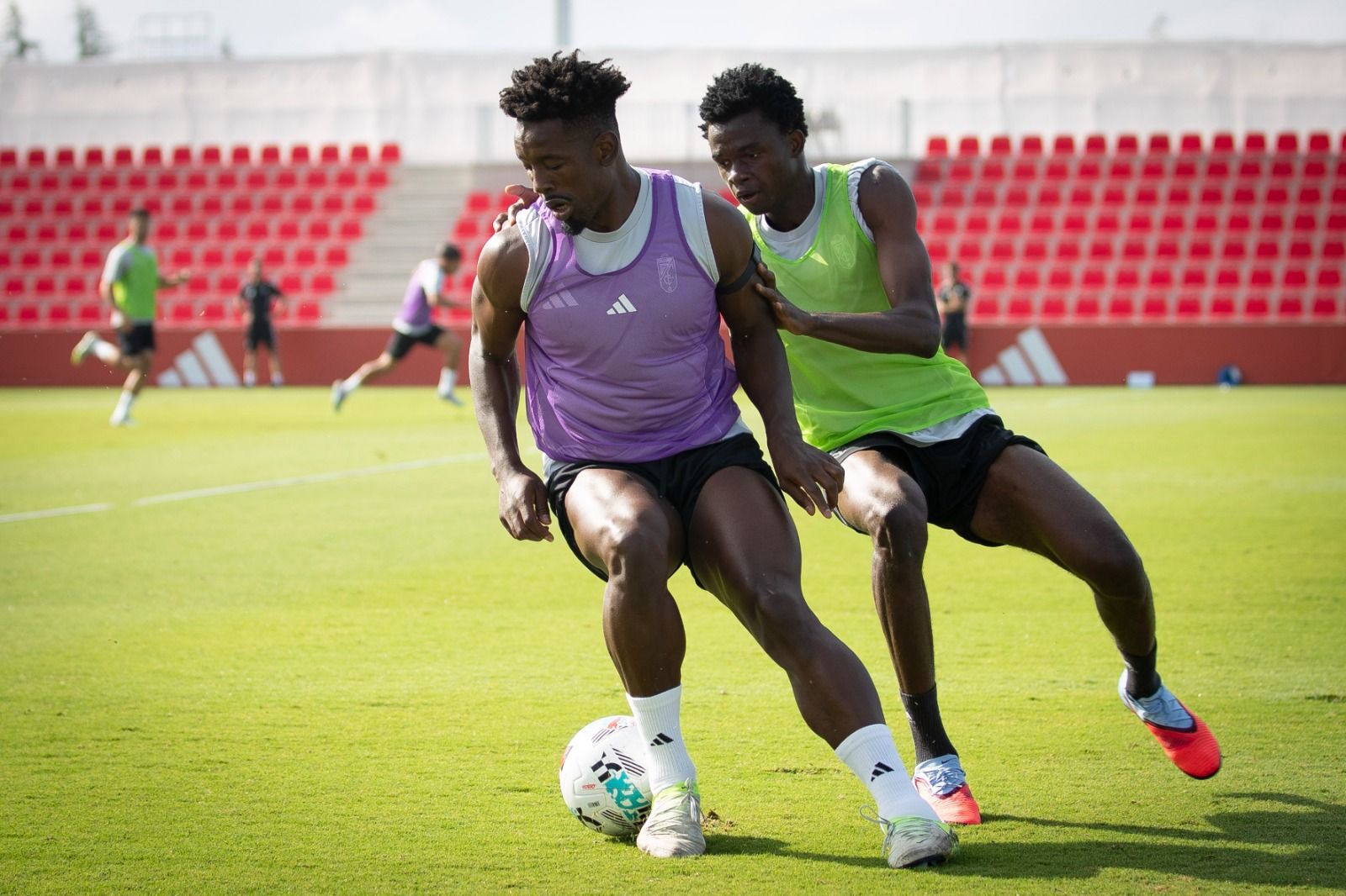 Las imágenes del entrenamiento del Granada CF