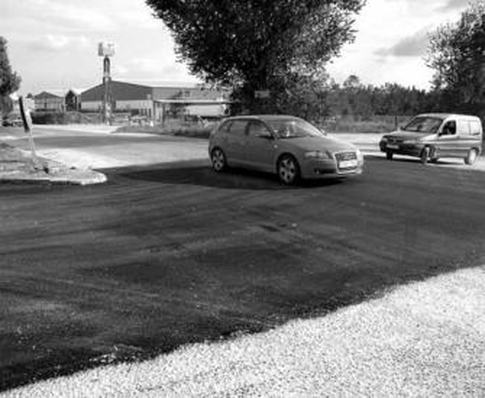 La zona donde se encontraba el bache, tras su reparación.