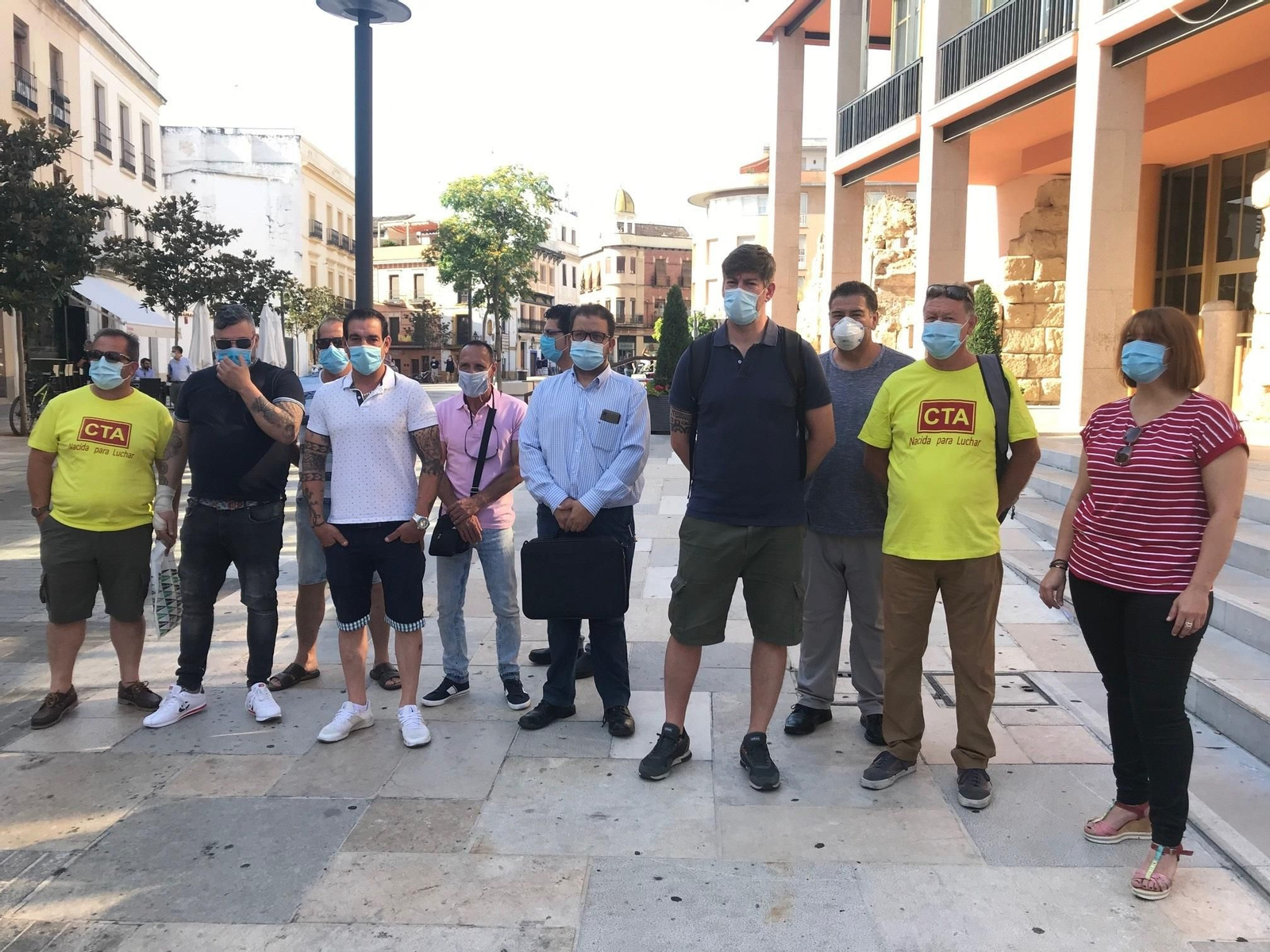 Una de las concentraciones de los trabajadores de la empresa municipal.