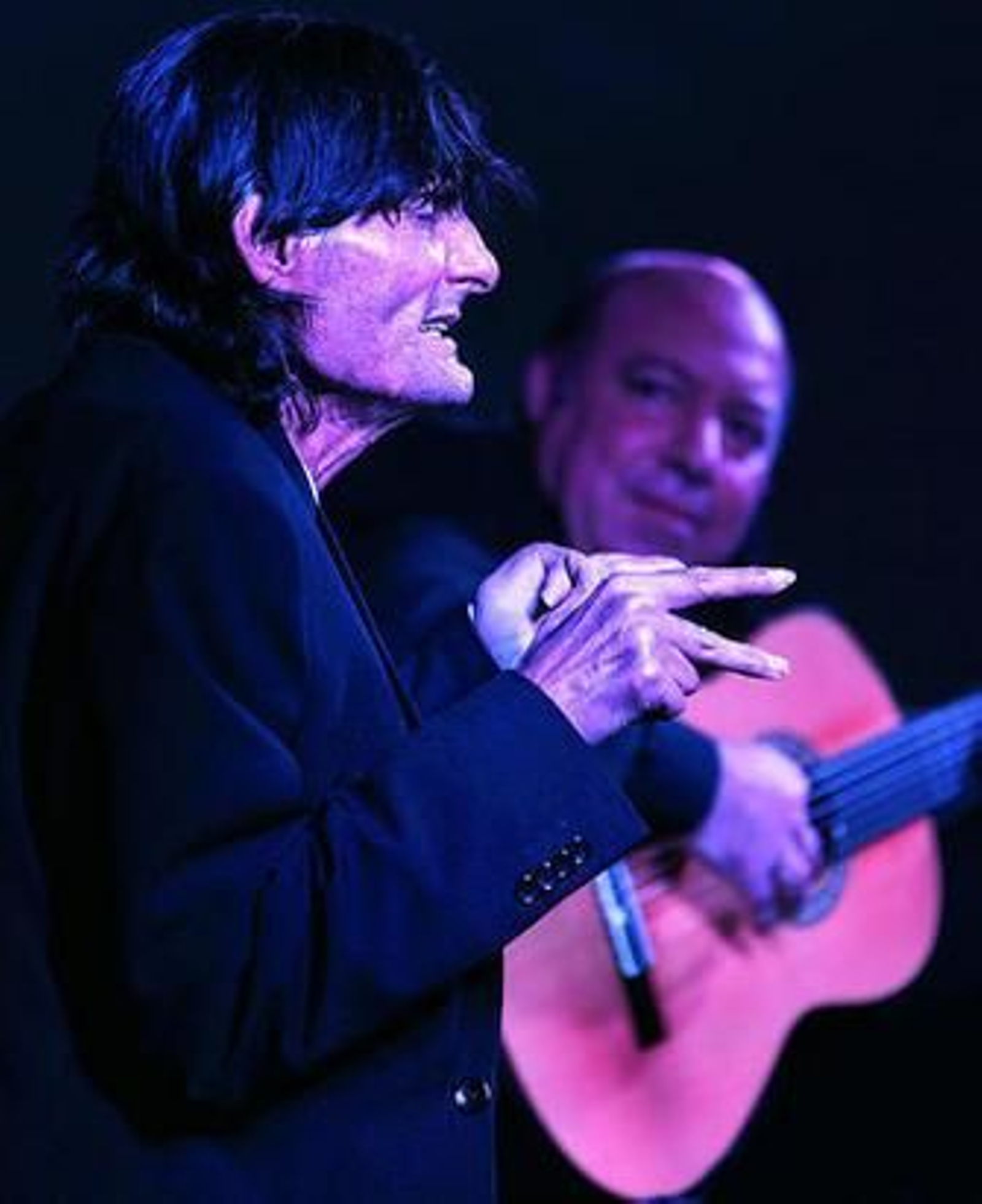 Antonio Agujetas y Domingo Rubichi, en la Guarida el pasado lunes.