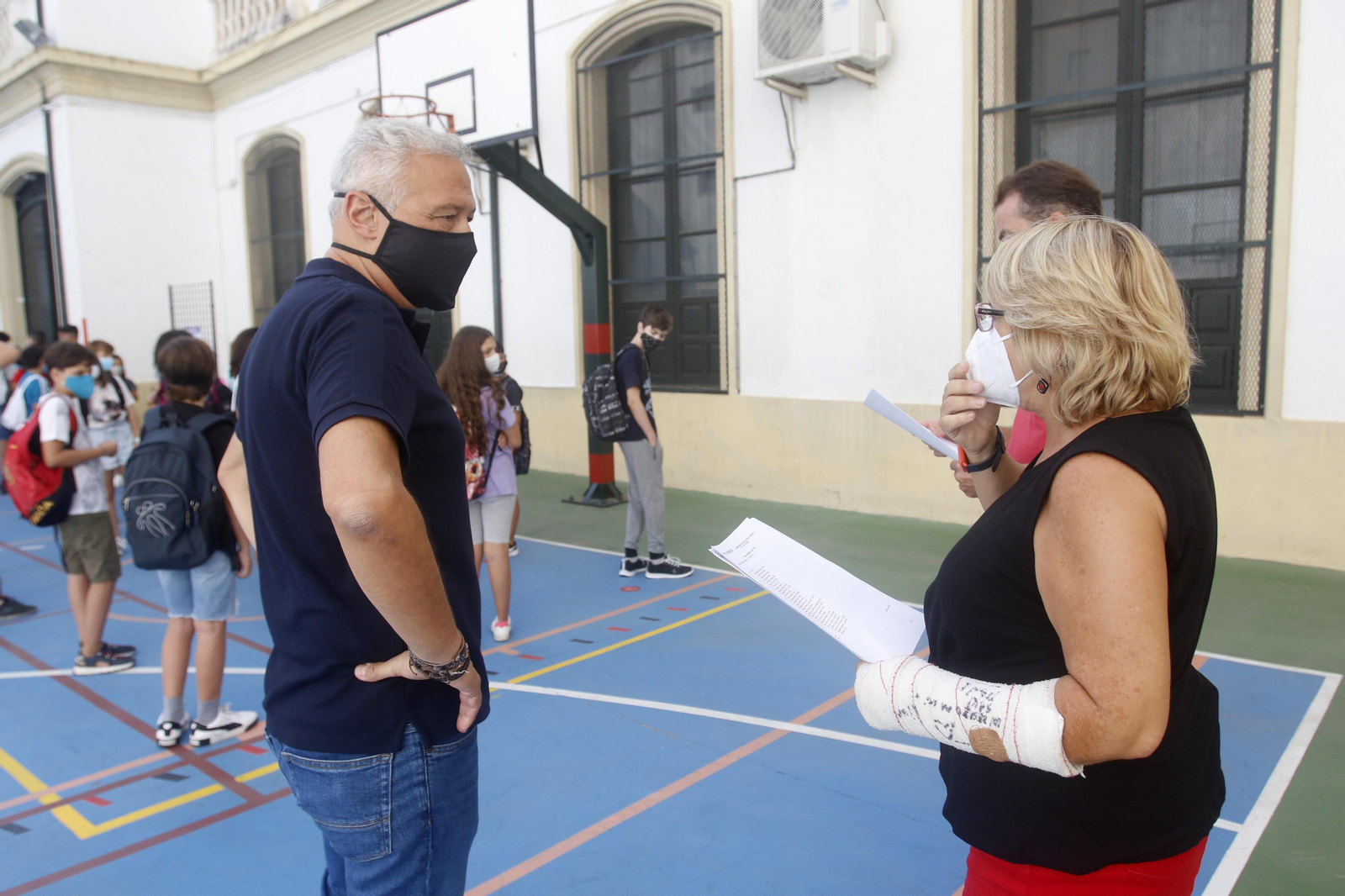 La vuelta al instituto en Córdoba en un curso marcado por el covid-19, en fotos