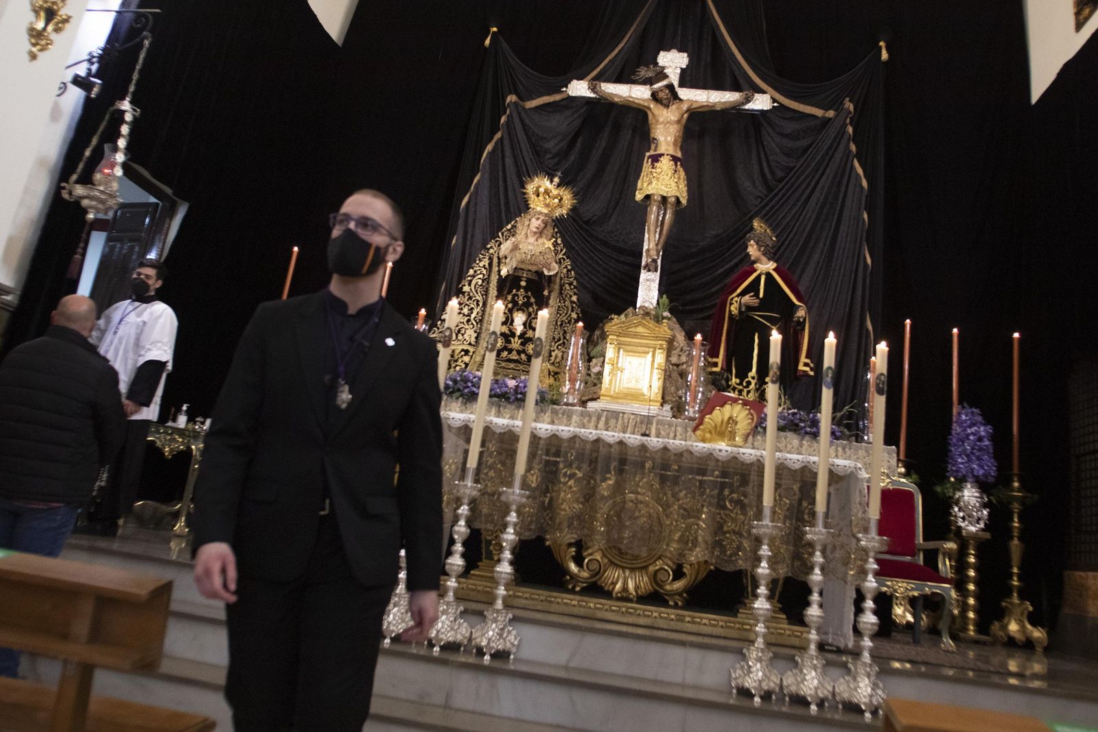 Imágenes de la cofradía de San Agustín este Lunes Santo