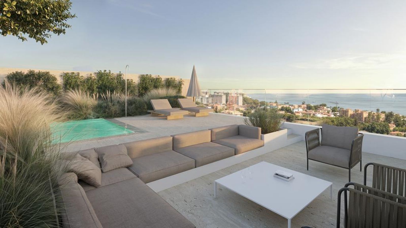 Recreación de la futura promoción Residencial Las Esclavas en Málaga capital.