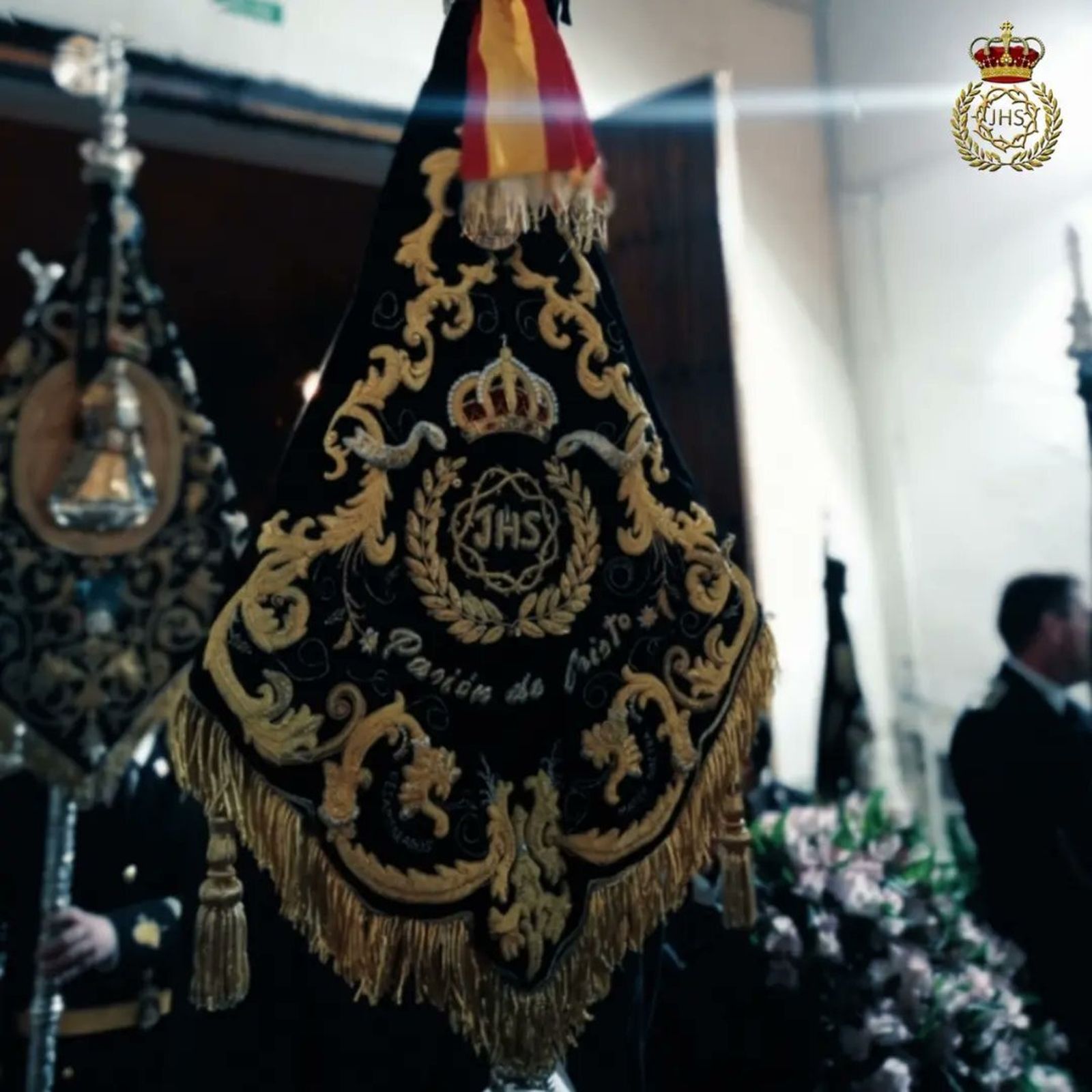 Banderín de la banda "Pasión de Cristo"