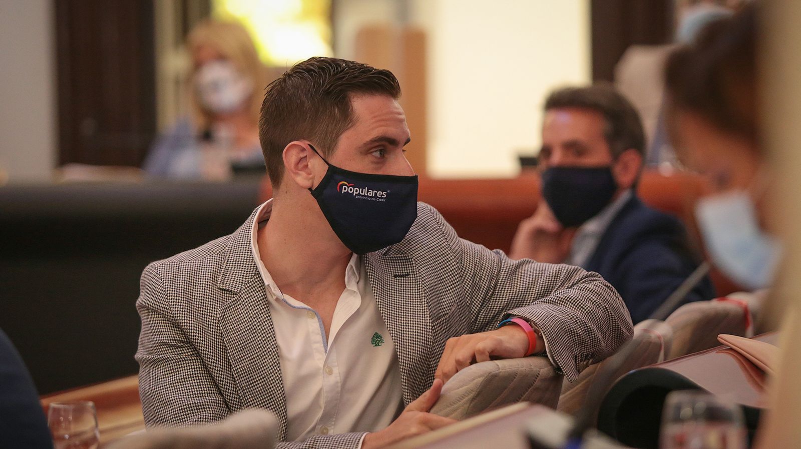 El concejal del PP Jaime Espinar, durante uno de los últimos plenos.