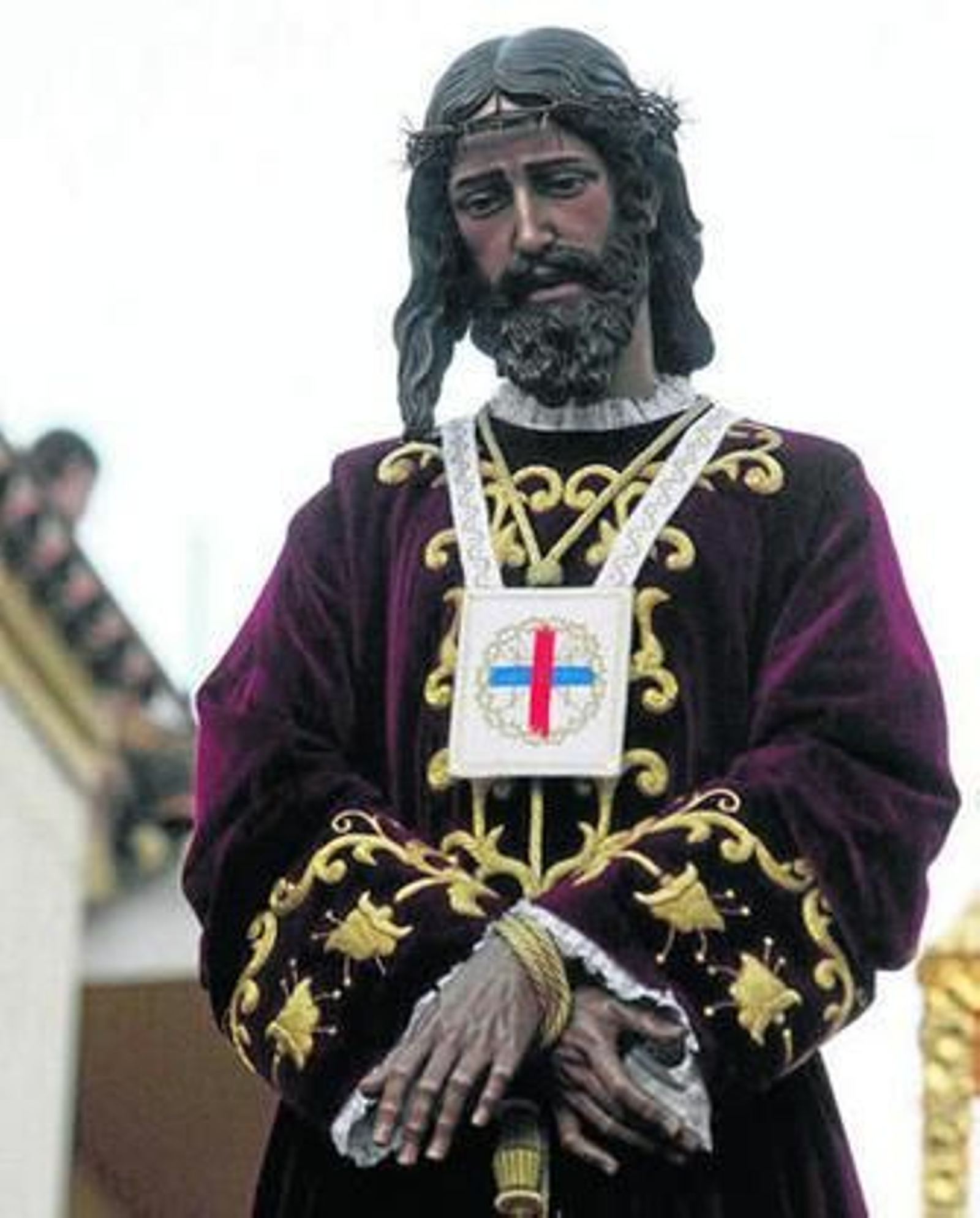 El Cristo de Medinaceli, en su salida de la Capilla de San Isidro.