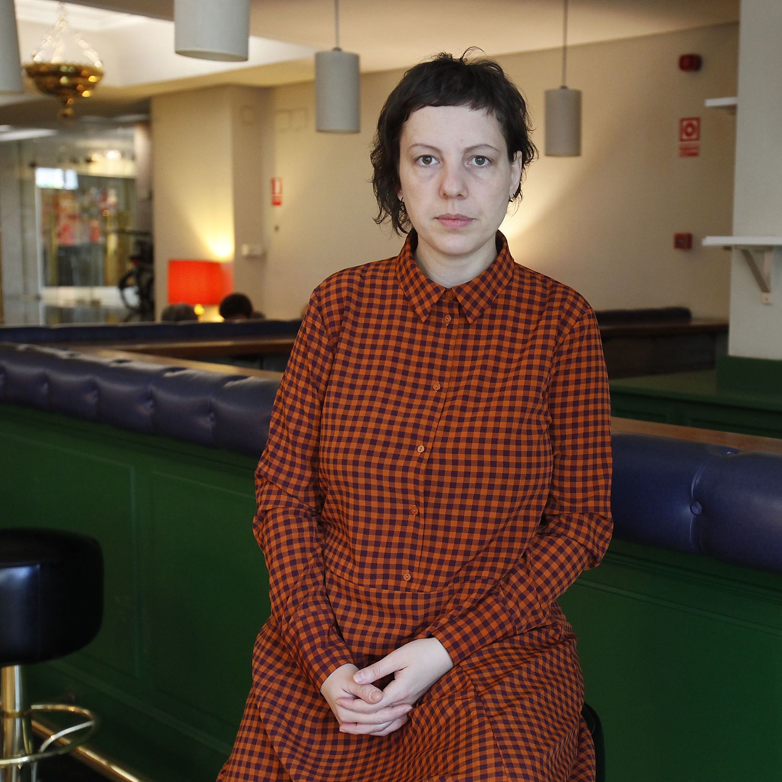 Adina Pintilie, en el Hotel Hesperia.