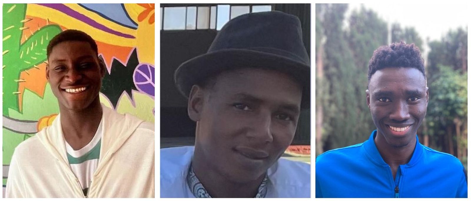 Mansour (Guinea Conakry), Basirou (Senegal) y Bamba (Malí)