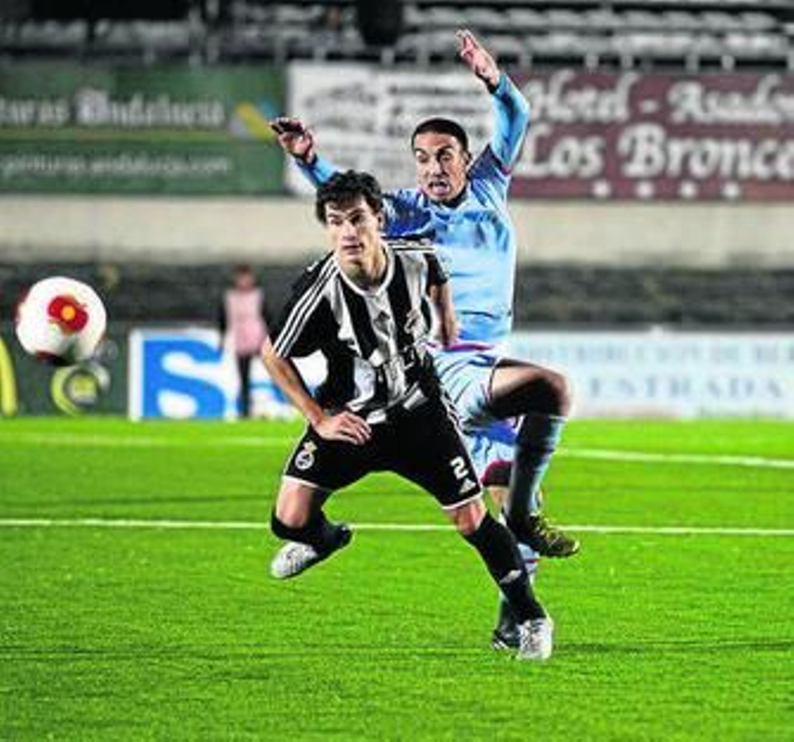 Manu Palancar, en un encuentro con la Balona.