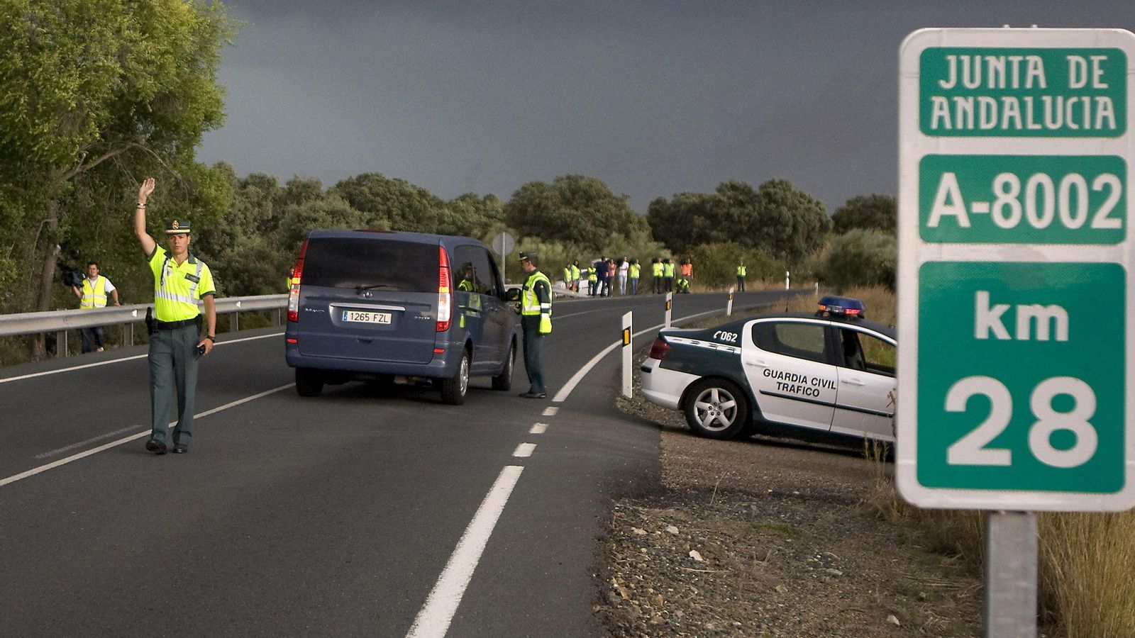 Accidente de tráfico en una carretera autonómica