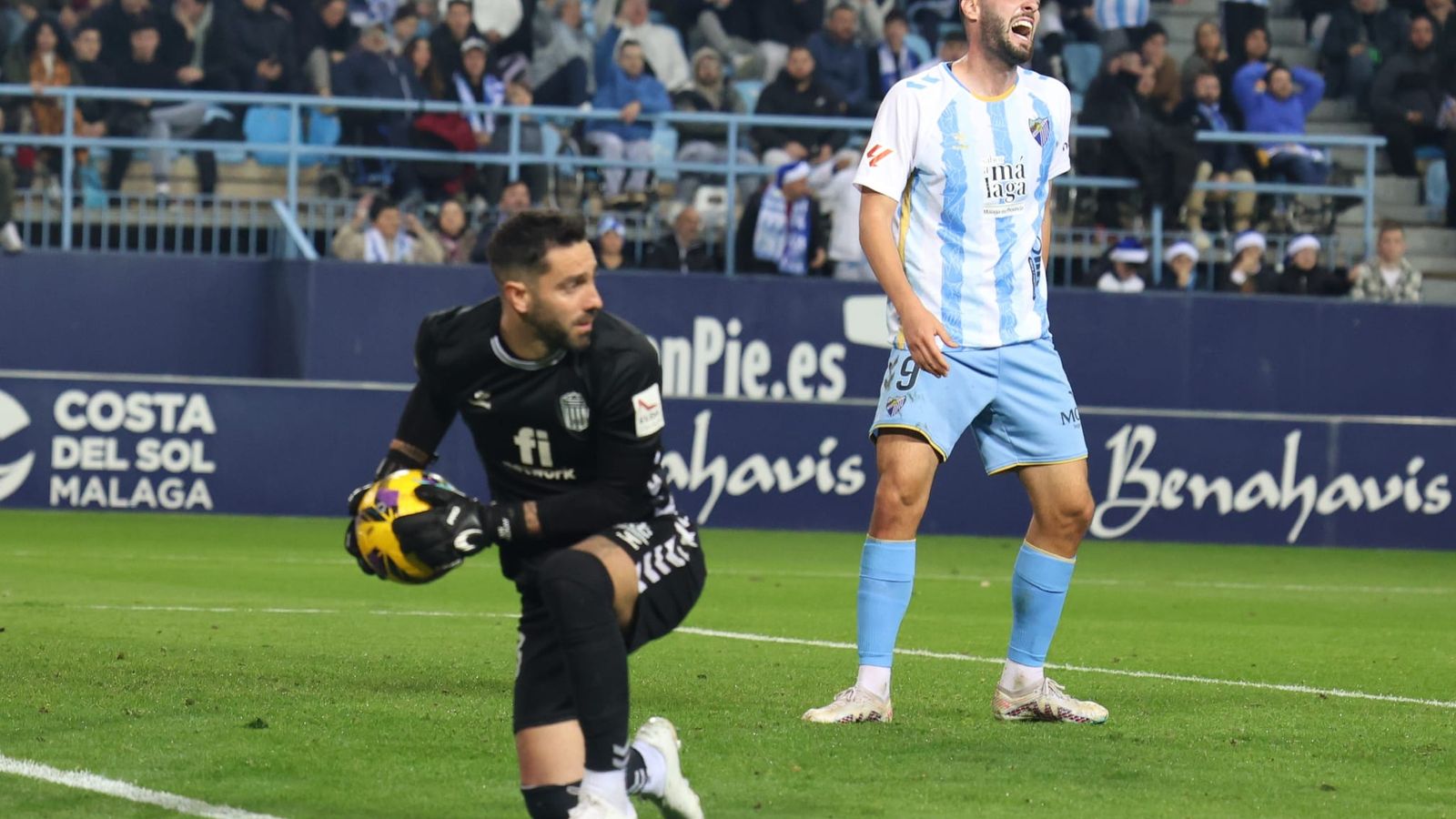 El Málaga CF-Eldense, en fotos
