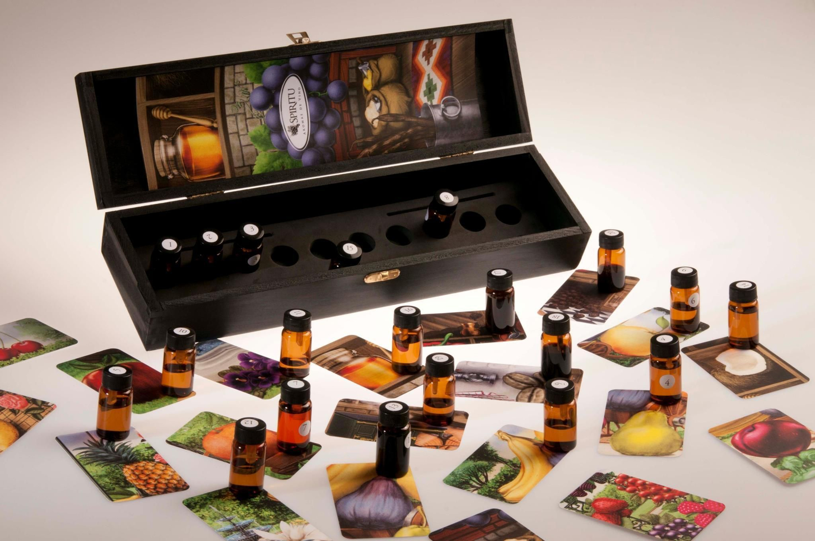 Cofres para aprendizaje de aromas