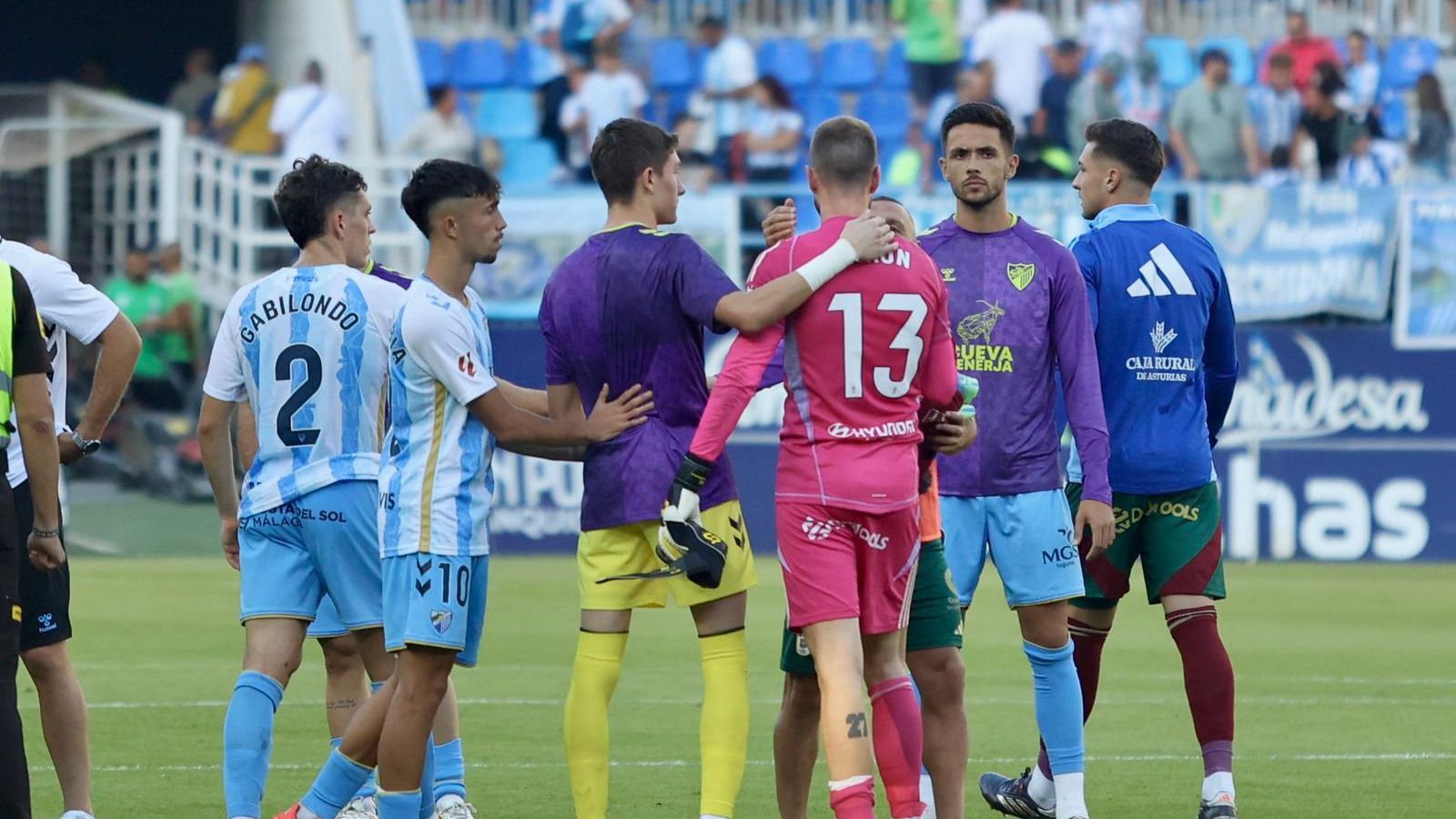 El Málaga CF-Real Oviedo, en fotos