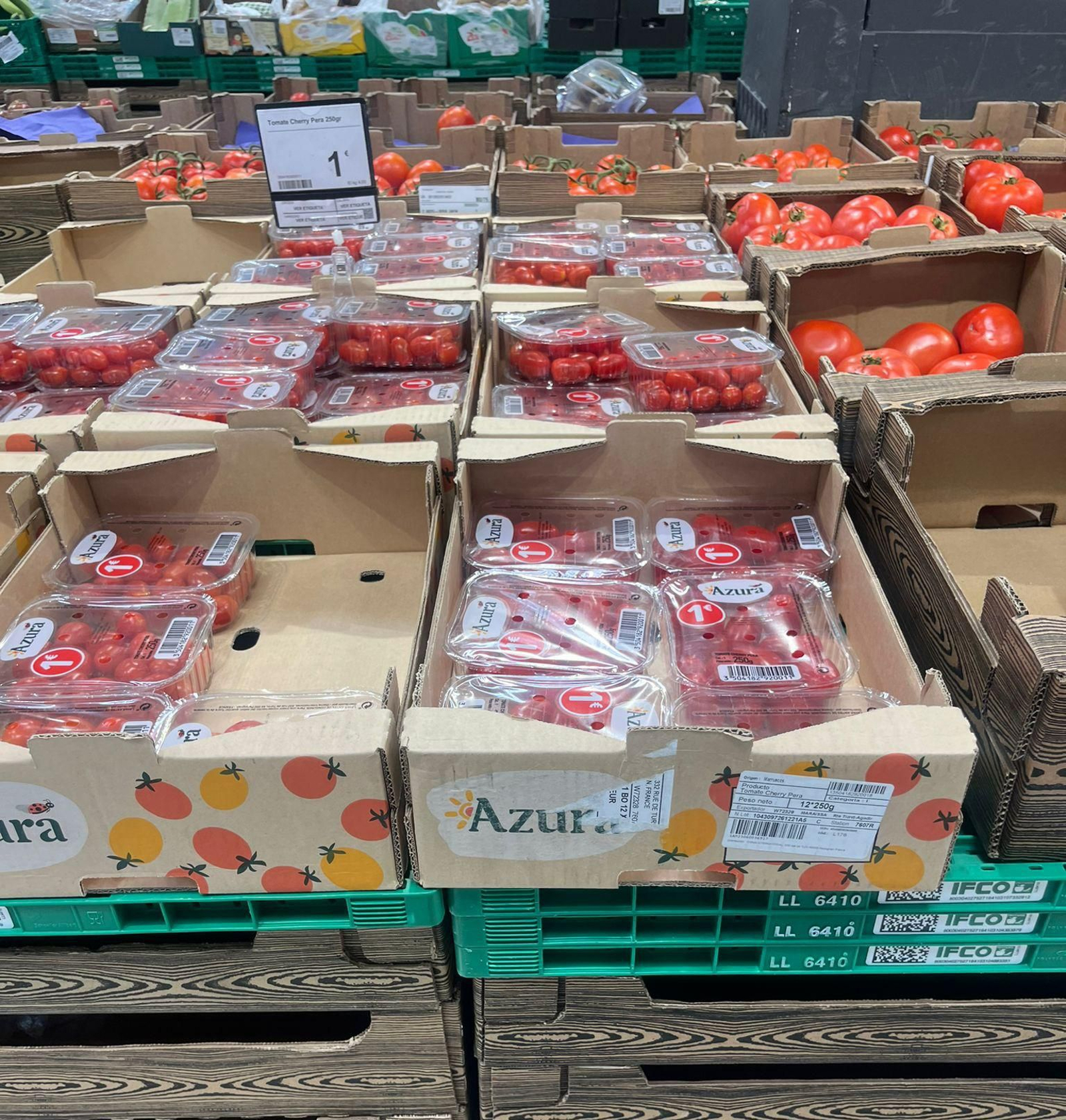 Tomates Cherry Azura en un Carrefour de Jaén