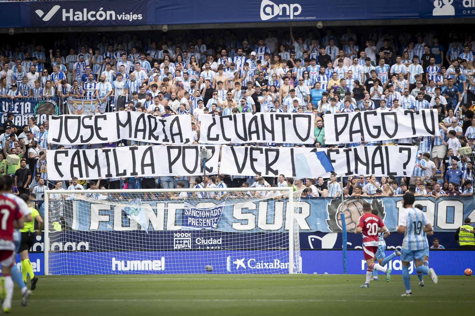 Las imágenes del partido entre el Málaga y el Granada CF