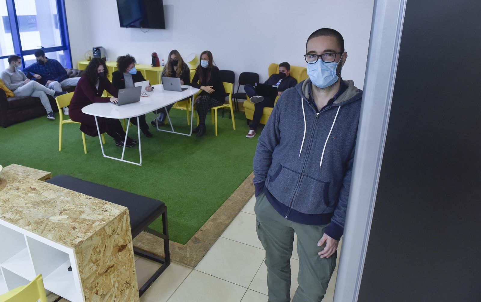 Tom Horsey, en la sede de Mox, una de las principales inversiones de Startup Labs Spain.