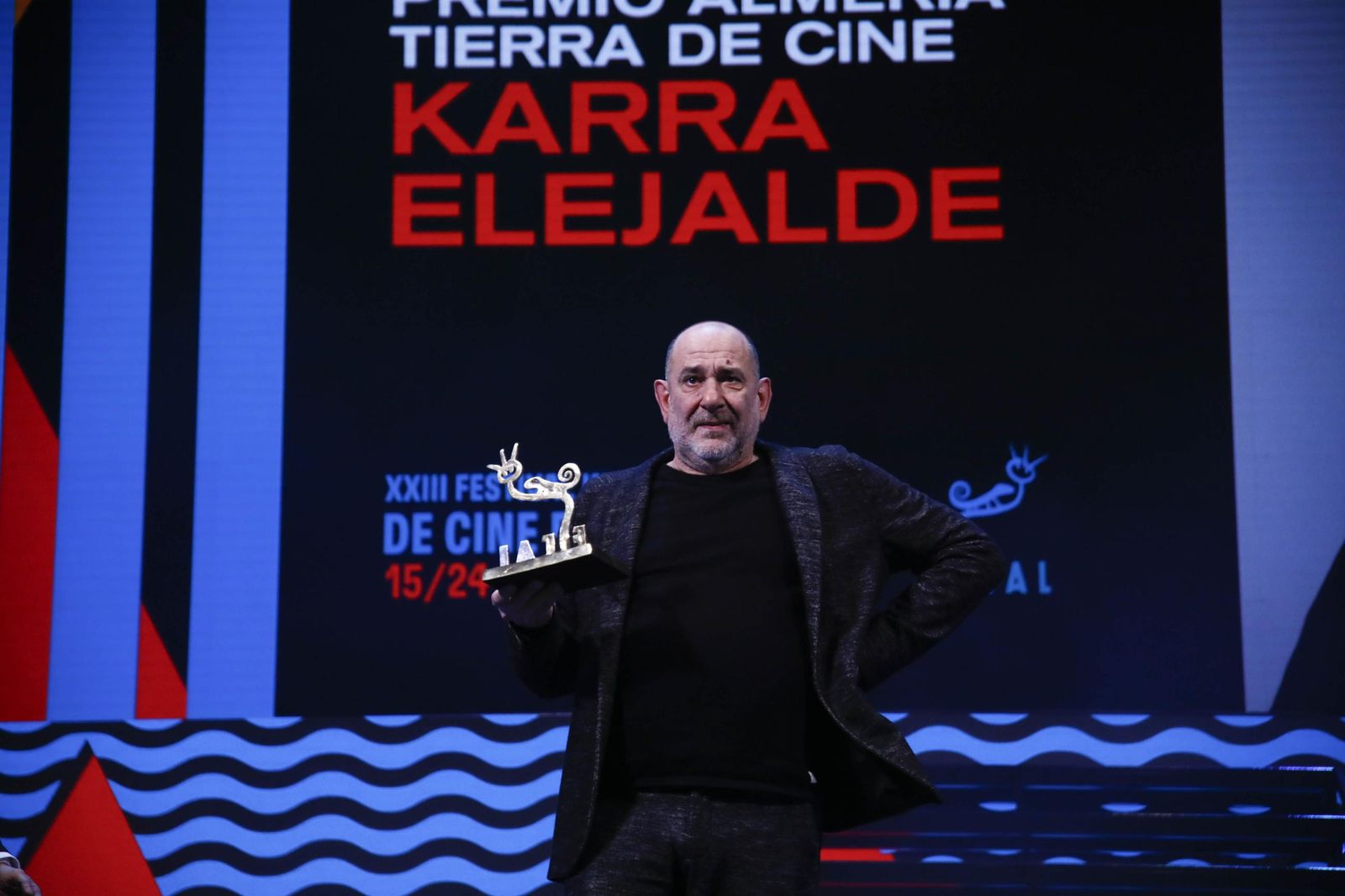 Las imágenes de la gala del Festival Internacional de Cine de Almería (Fical) con el premio 'Almería, tierra de cine' a Karra Elejalde