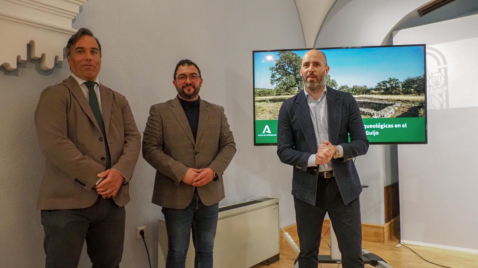 Emilio Monterroso, Jesús Fernández y Eduardo Lucena.