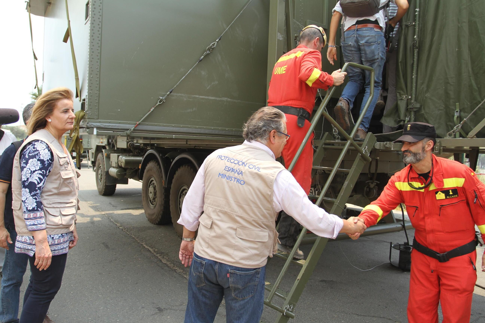 Las imágenes del incendio en Moguer y Mazagón