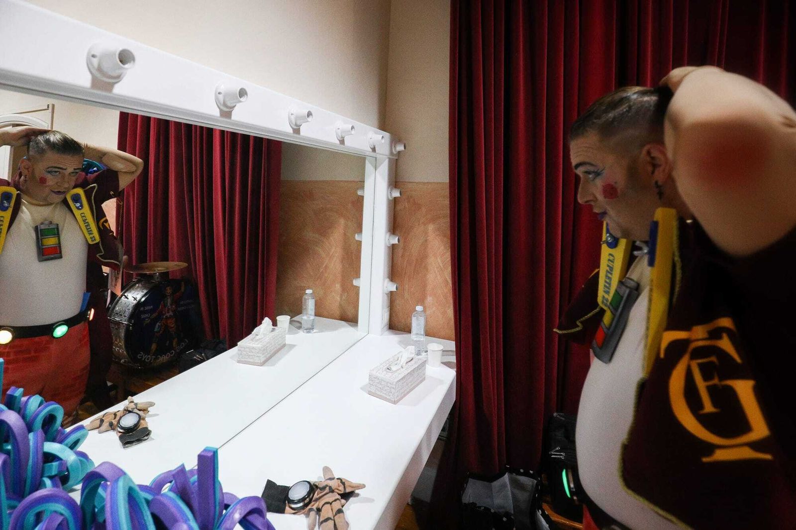 Ambiente en camerinos