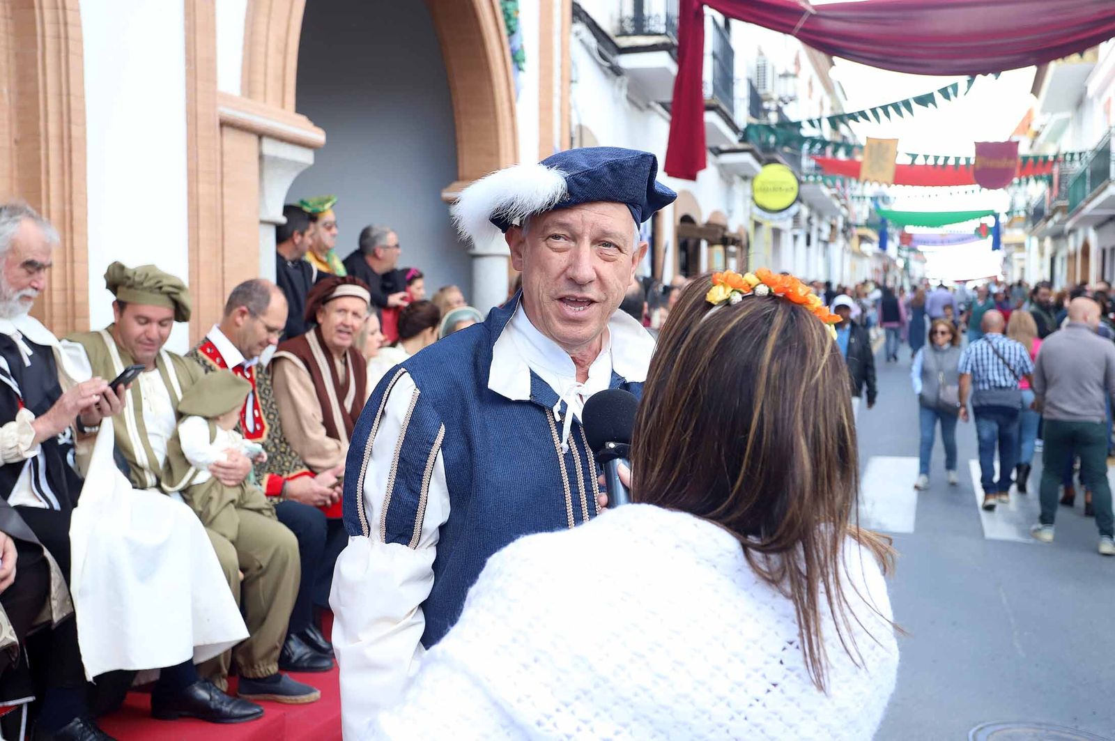 Imágenes del gran ambiente en la Feria Medieval de Palos de la Frontera, Huelva