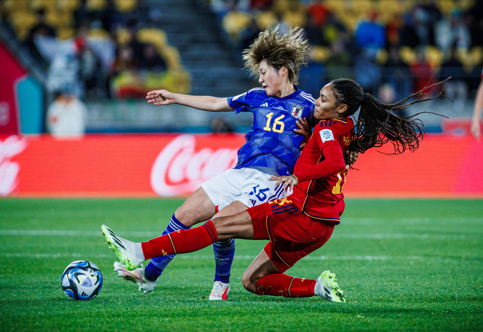 Imagen del partido de Japón y España del último Mundial.
