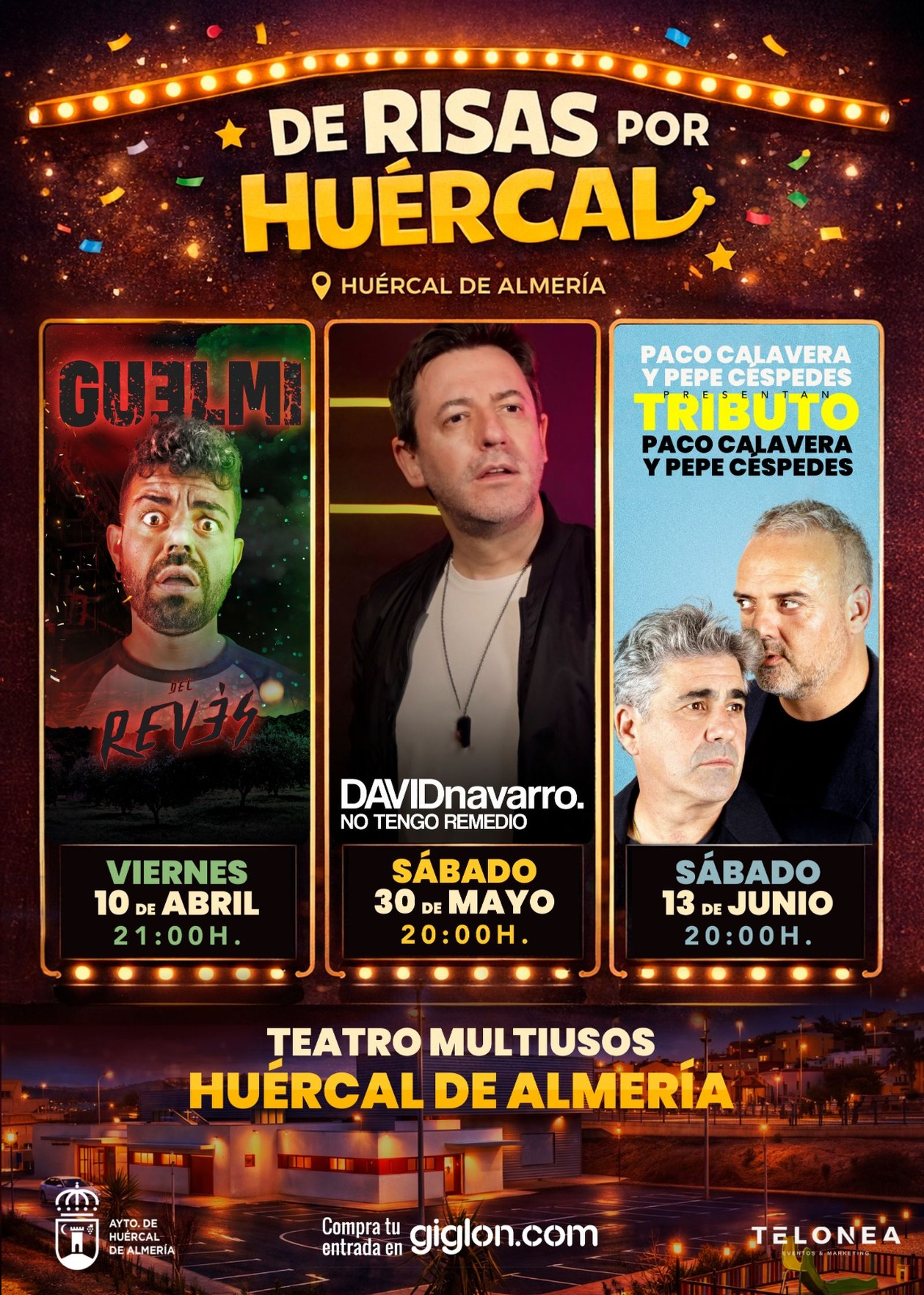 Cartel del evento Risas por Huércal