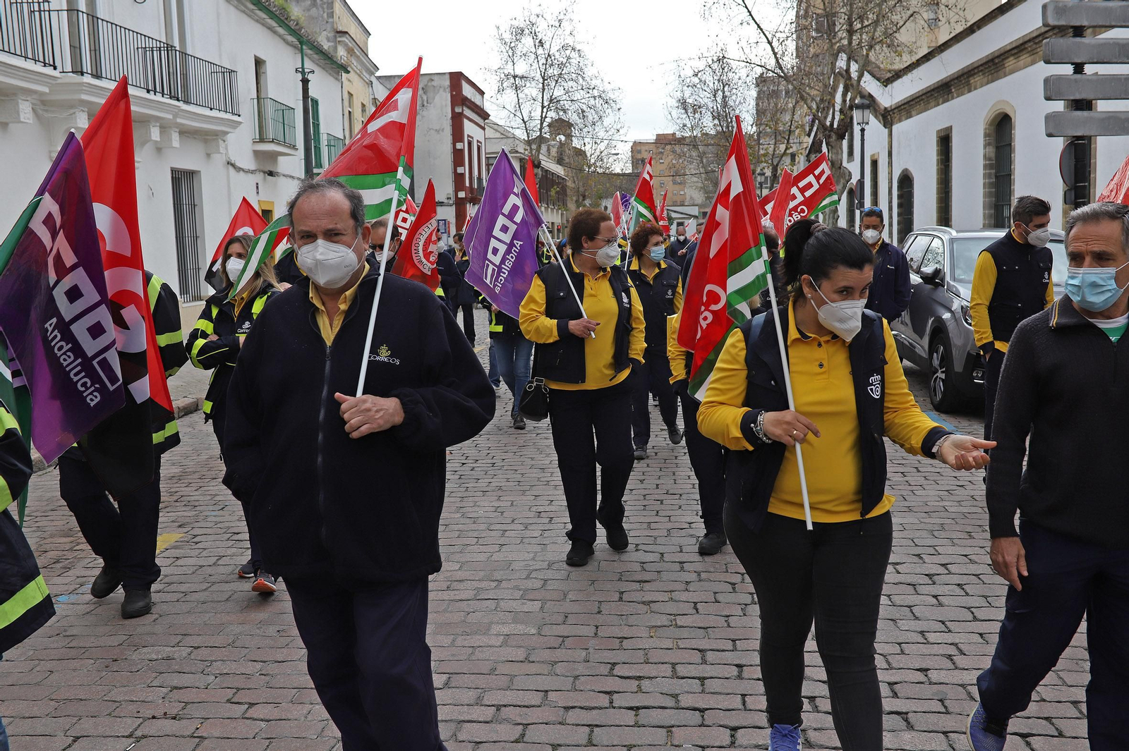 Manifestación de correos