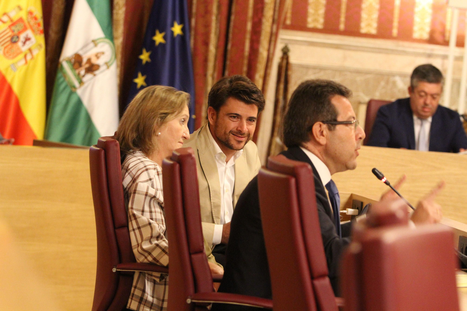 Bancada del PP en el Pleno.