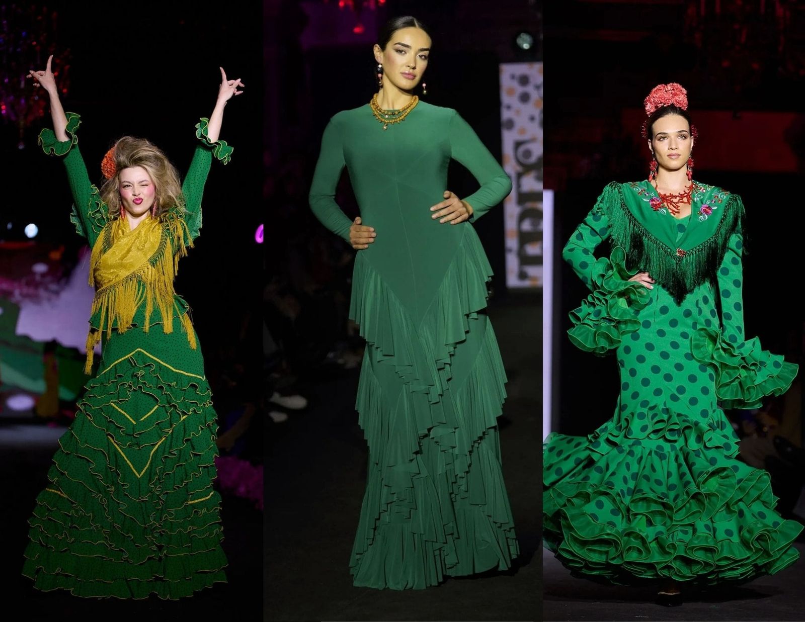 Los trajes de flamenca verde han domindado la temporada en We Love Flamenca.