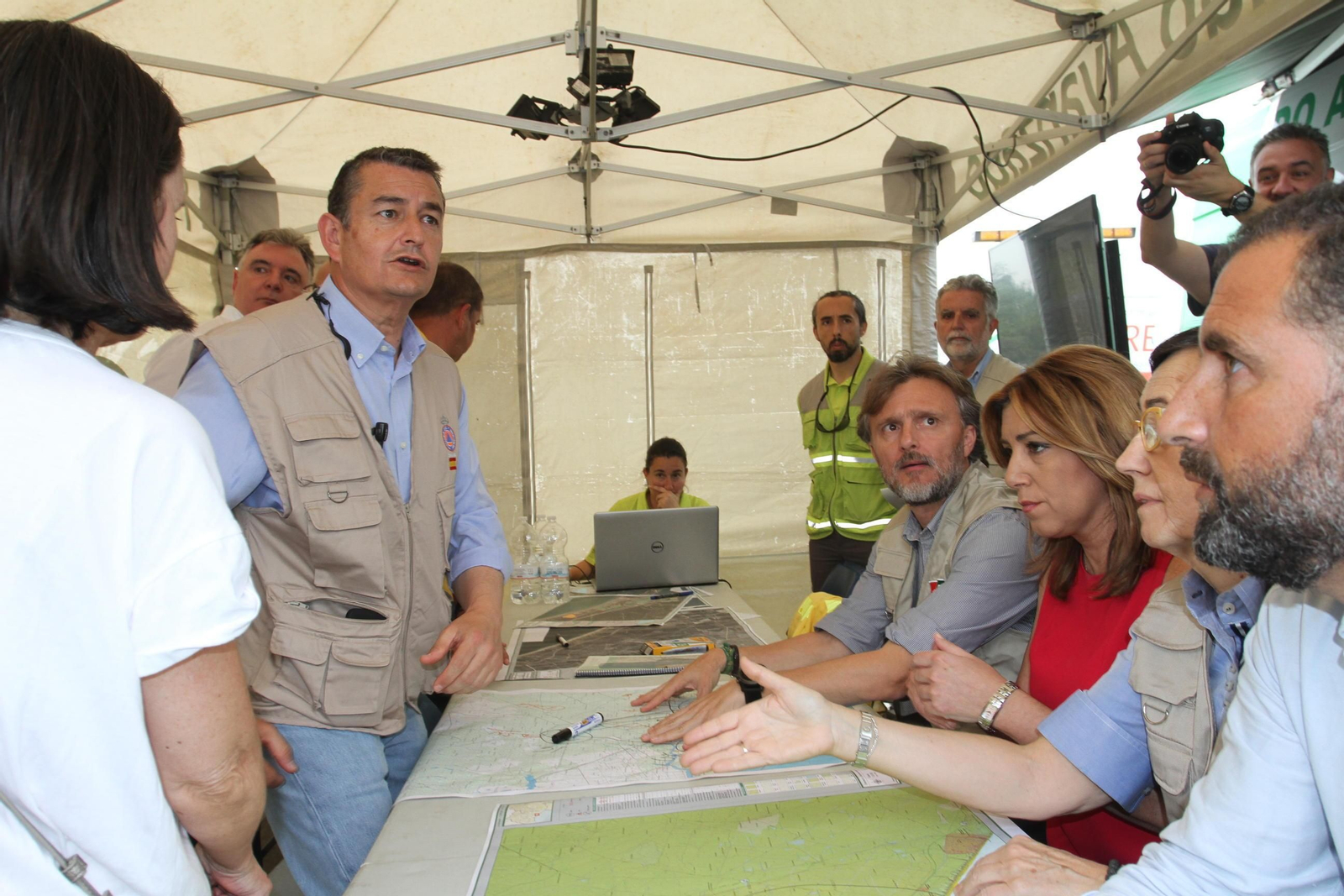 Las imágenes del incendio en Moguer y Mazagón