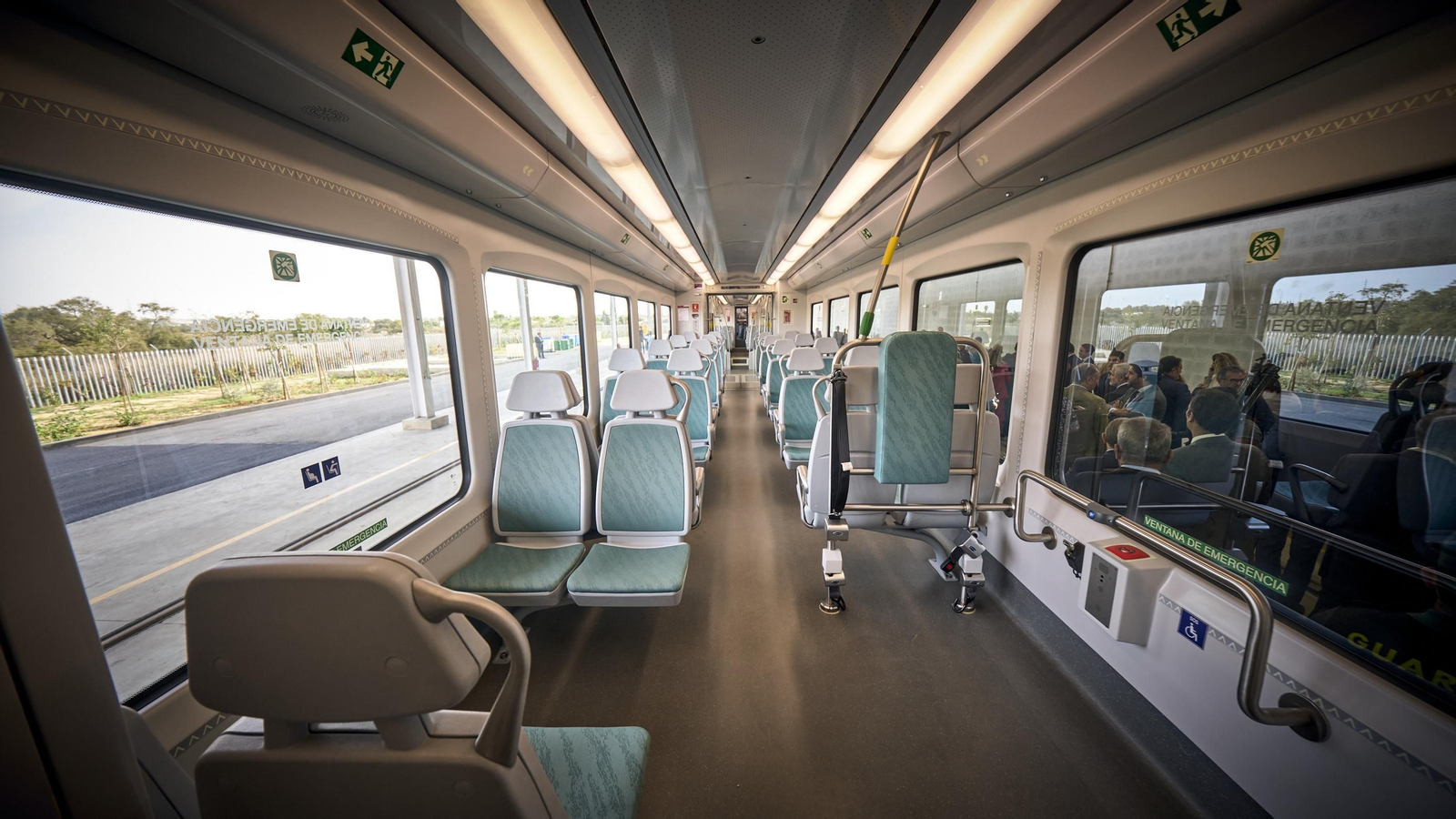 Viaje inaugural del tranvía Cádiz - Chiclana