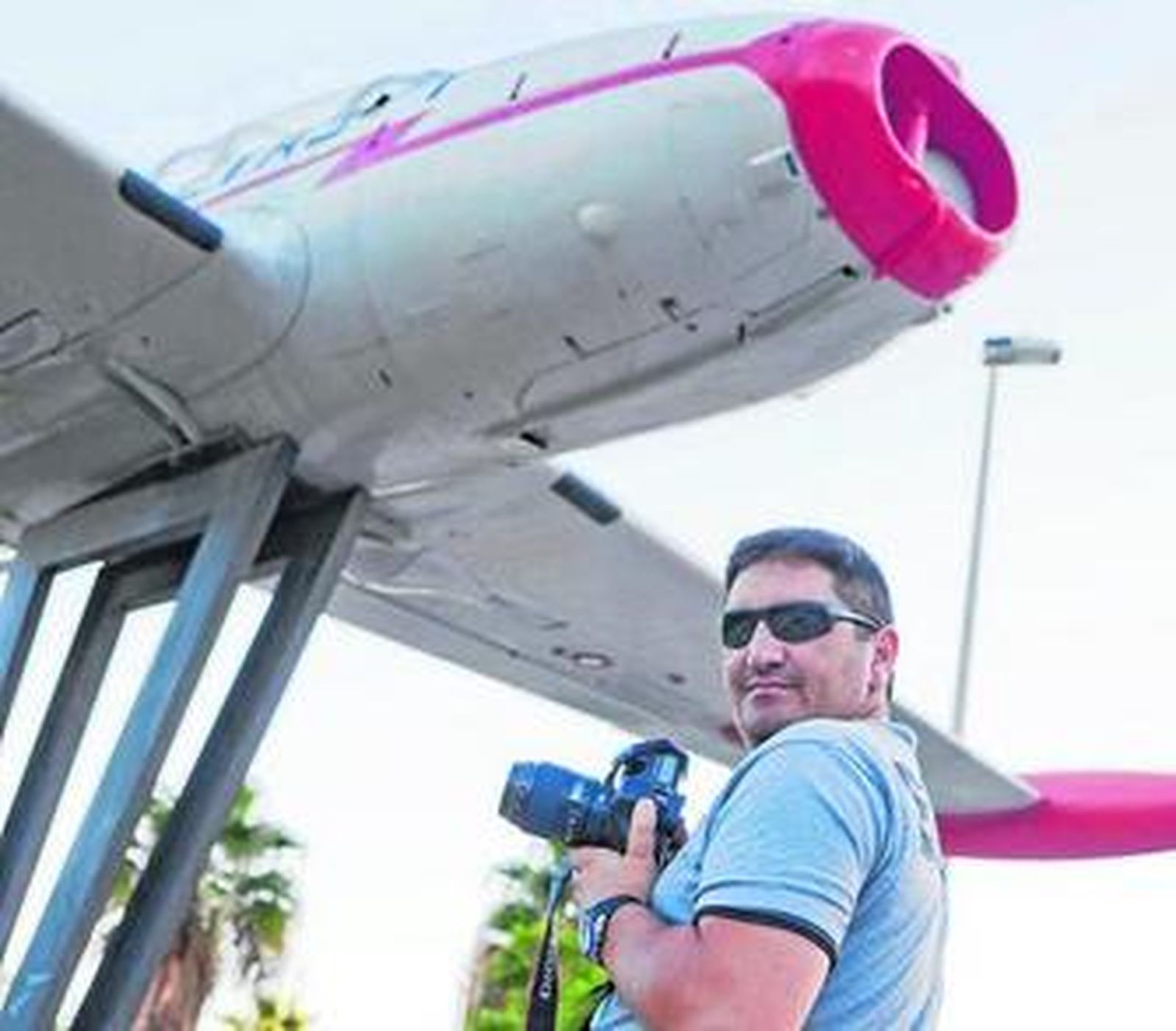 La fotografía de Salvador Rodríguez es una instantánea del helicóptero 'Helimer'.