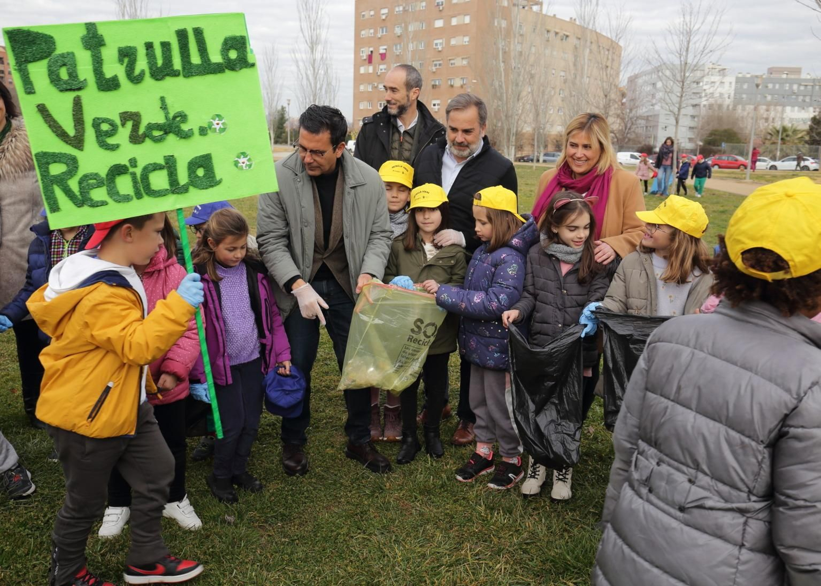 Imagen de la primera 'Patrulla verde' iniciada en un colegio de Granada