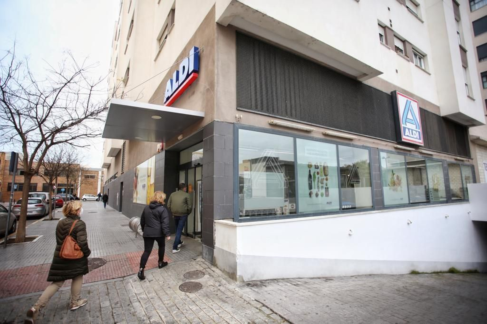 Ubicación actual del Aldi, en la calle Soleá