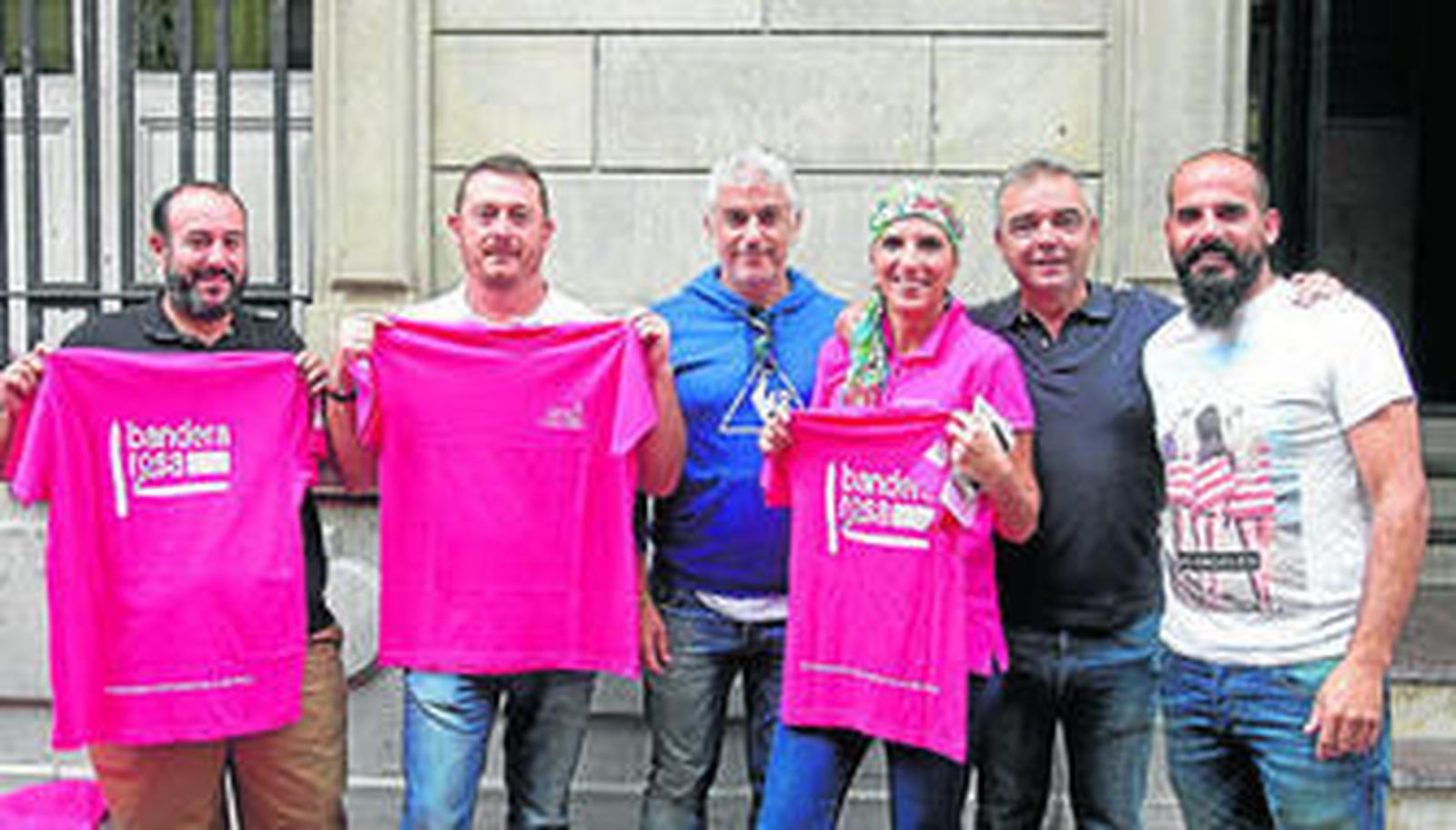 Isabel Canto, en una actividad de Bandera Rosa en Algeciras.