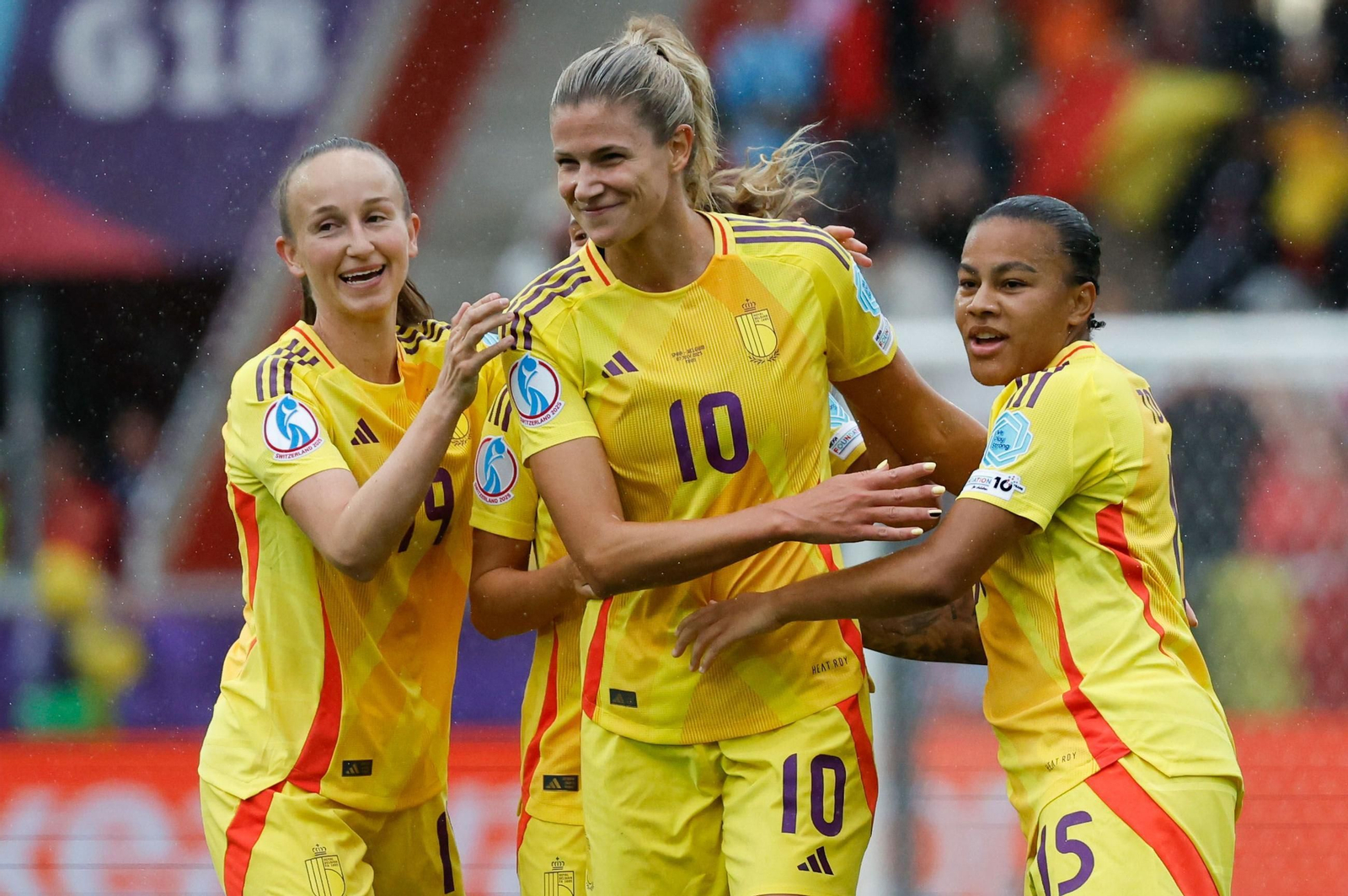 Las fotos de la goleada de España sobre Bélgica en la Eurocopa femenina