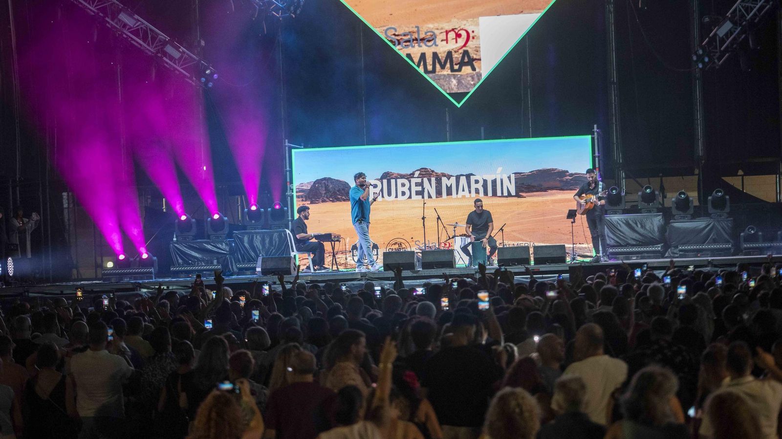 Rubén Martín durante su actuación.